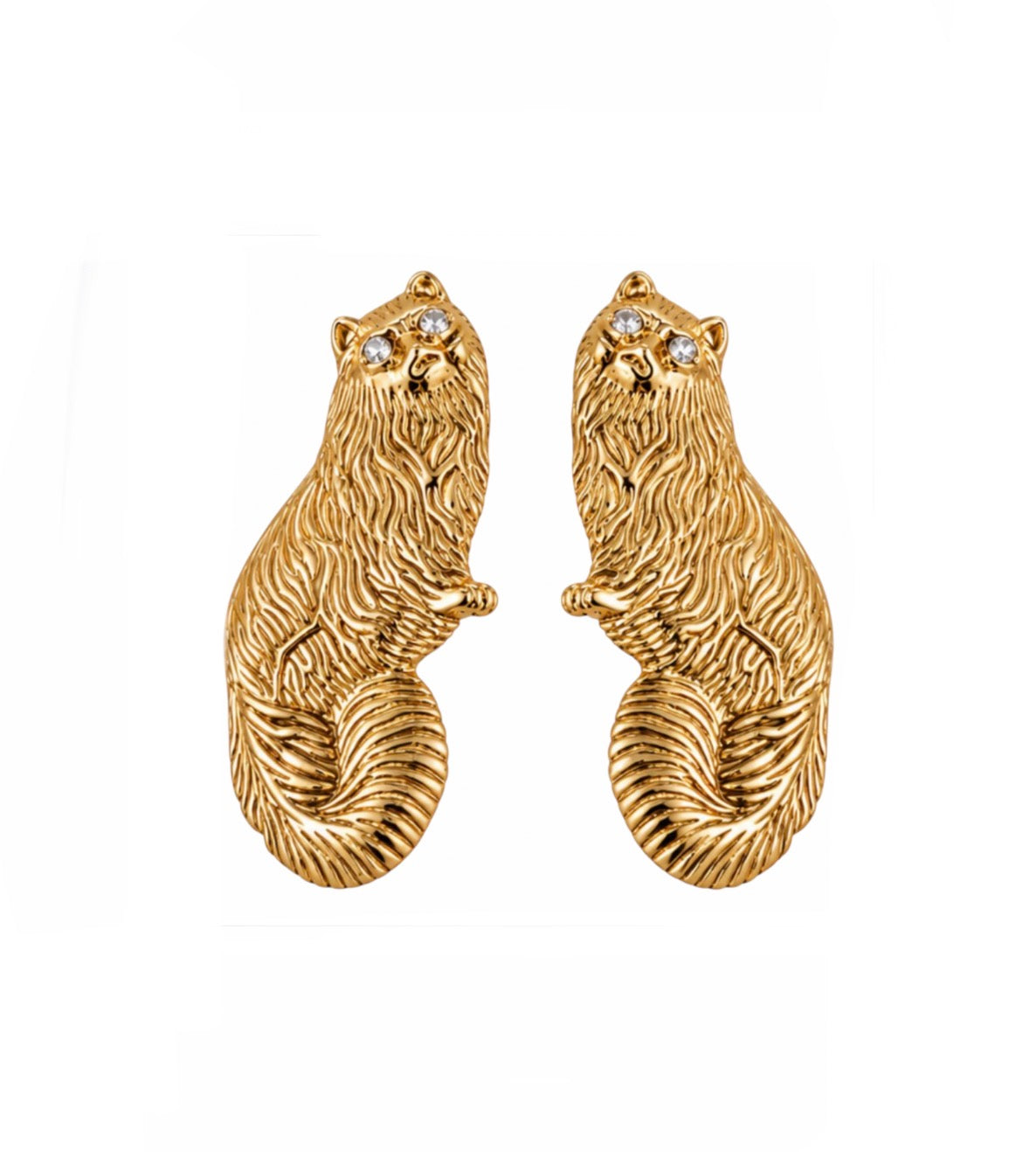 Shrimps Cat Earrings