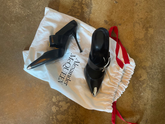 Alexander McQueen Black Heels