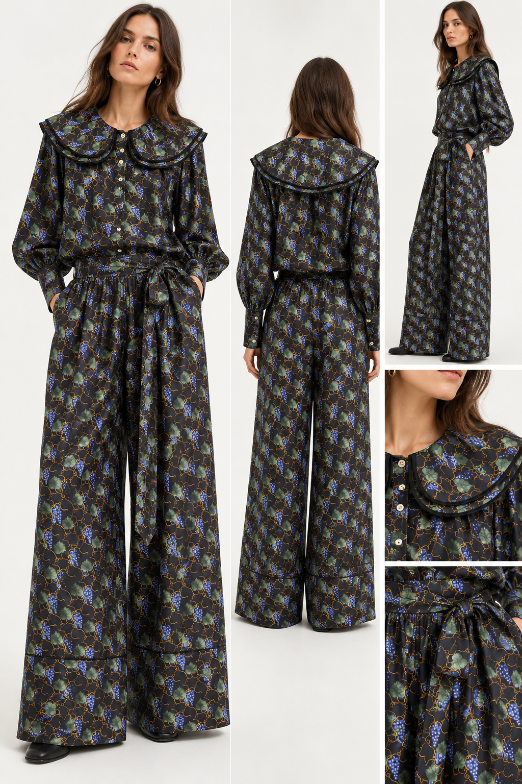 Shrimps Silk Grapevine Blouse
