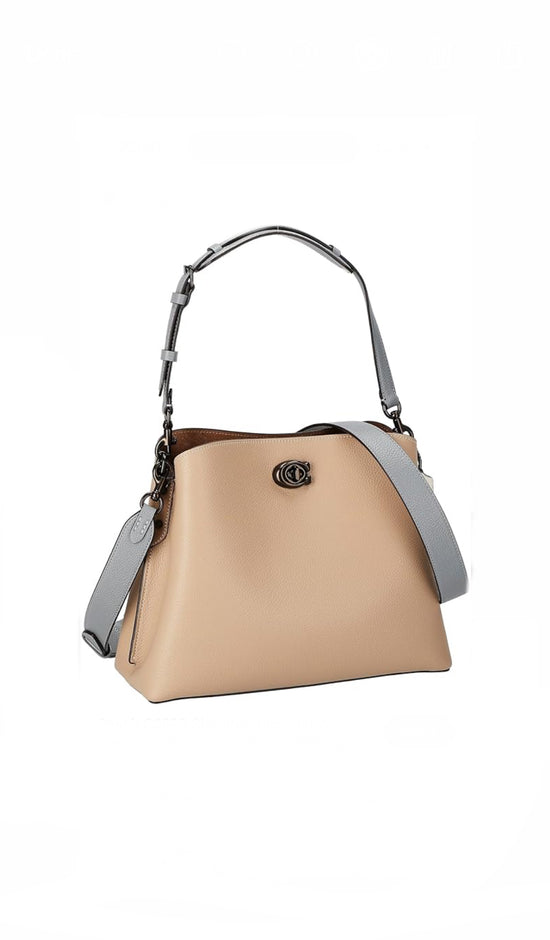 Coach Beige Leather Willow Bag