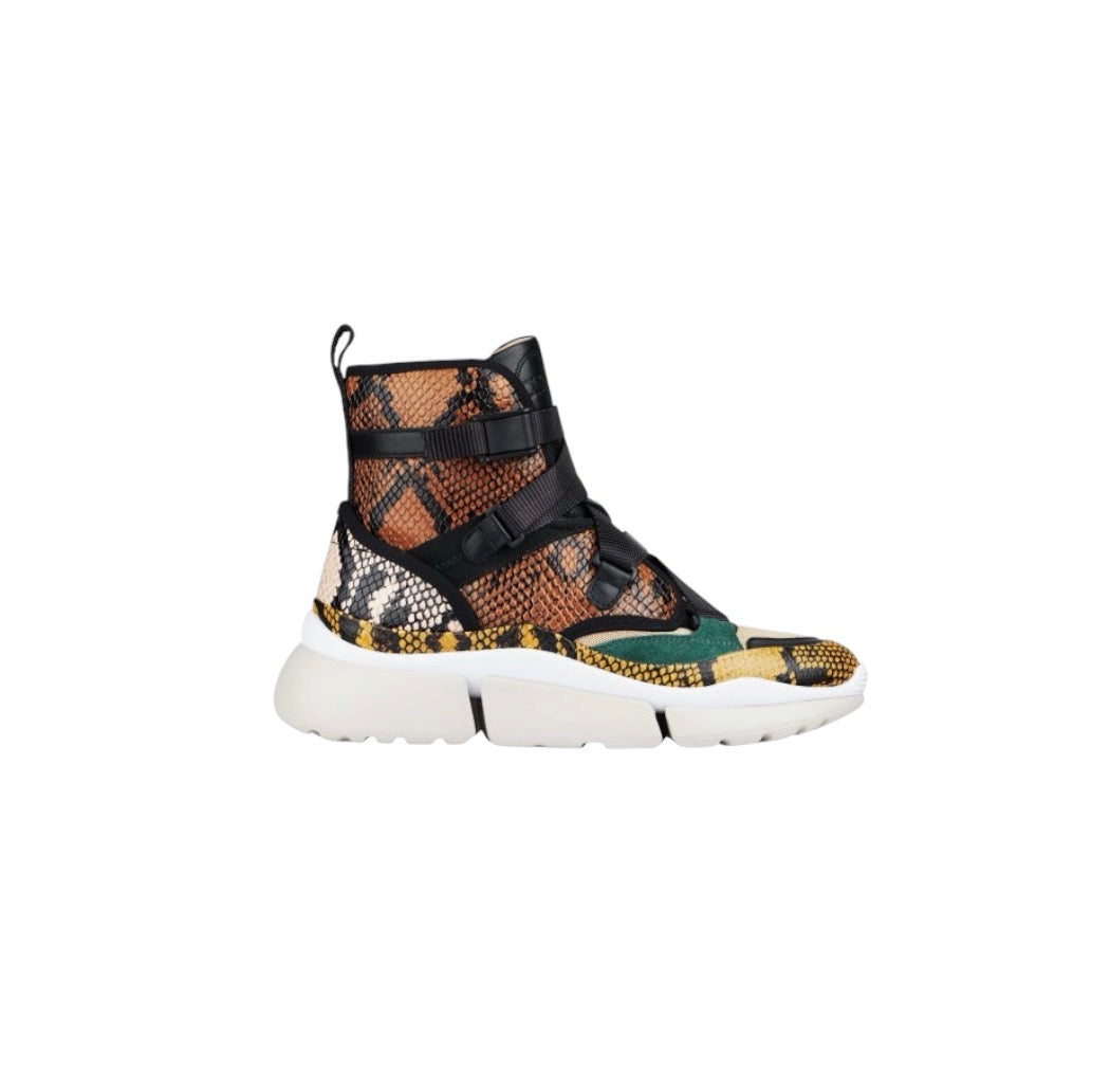 Chloe Snakeskin Hi Tops