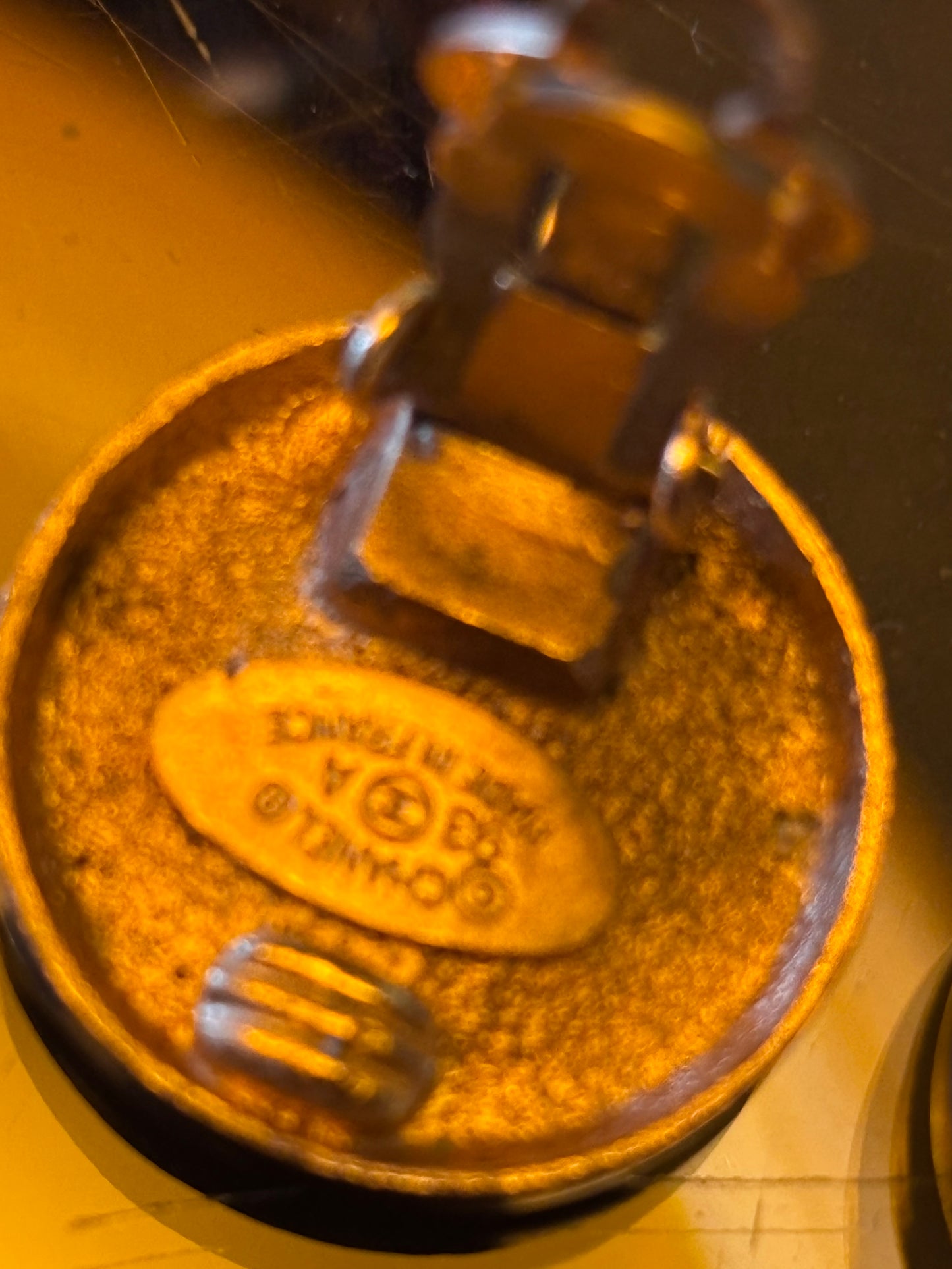 Chanel Clip On Logo Earrings