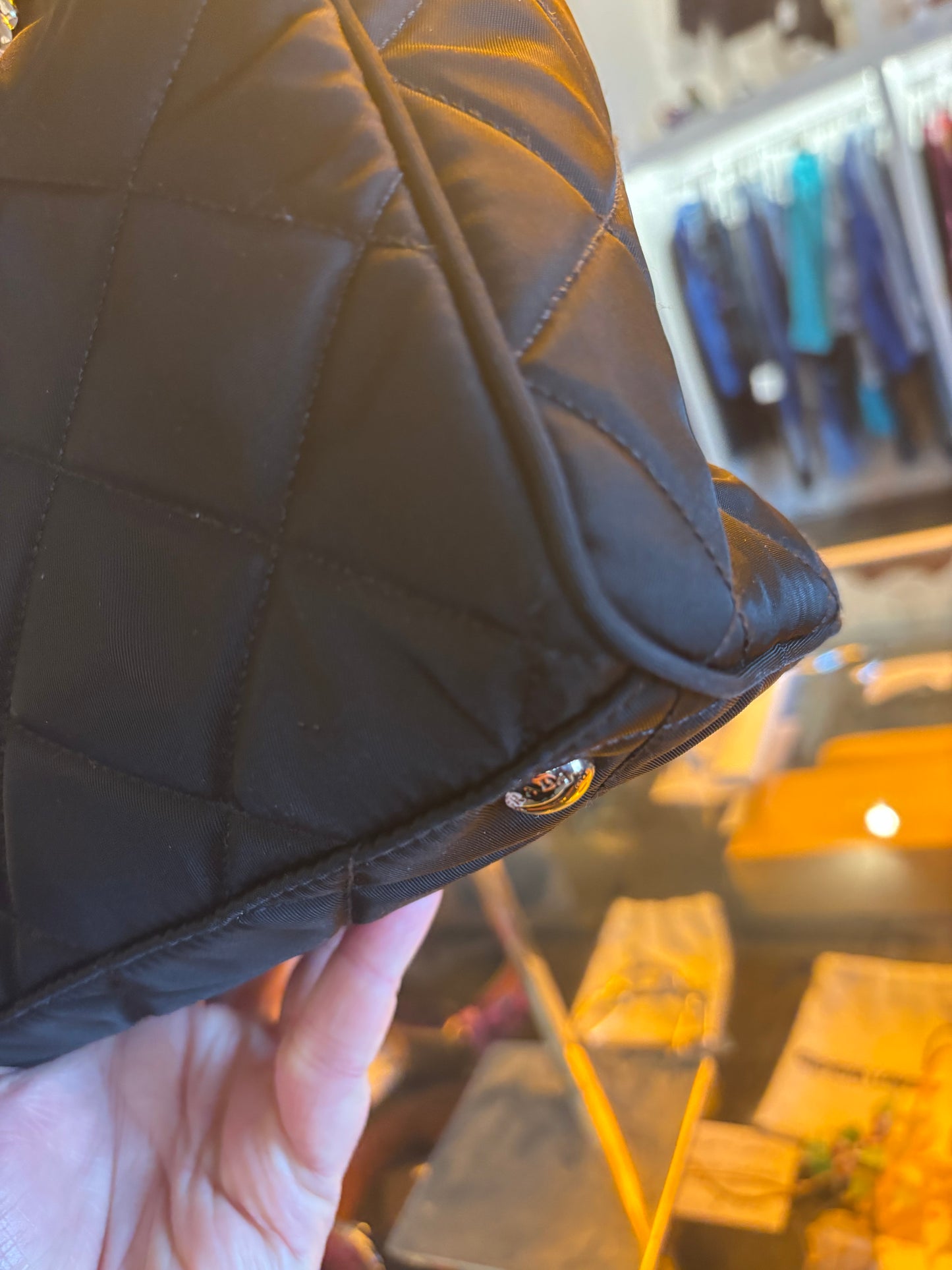 Prada Black Nylon Shoulder Bag