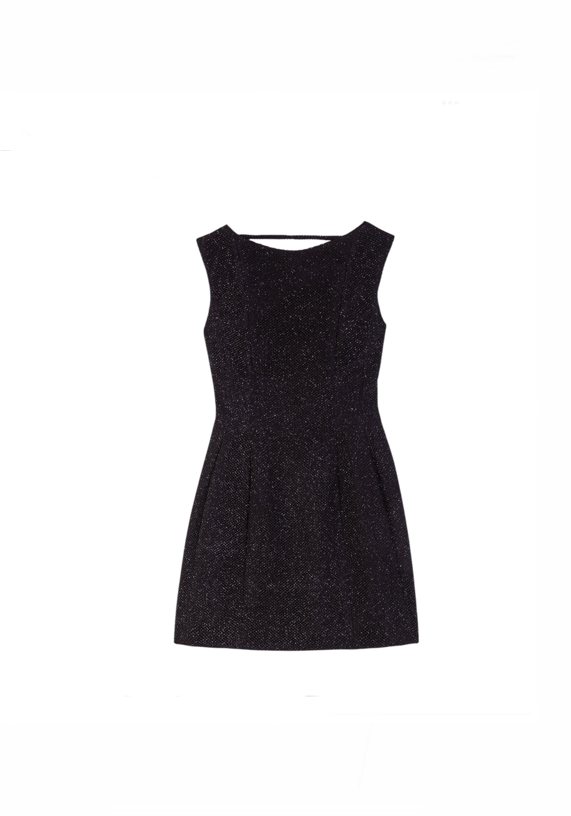 Maje Black Metallic Backless Dress. Nwt