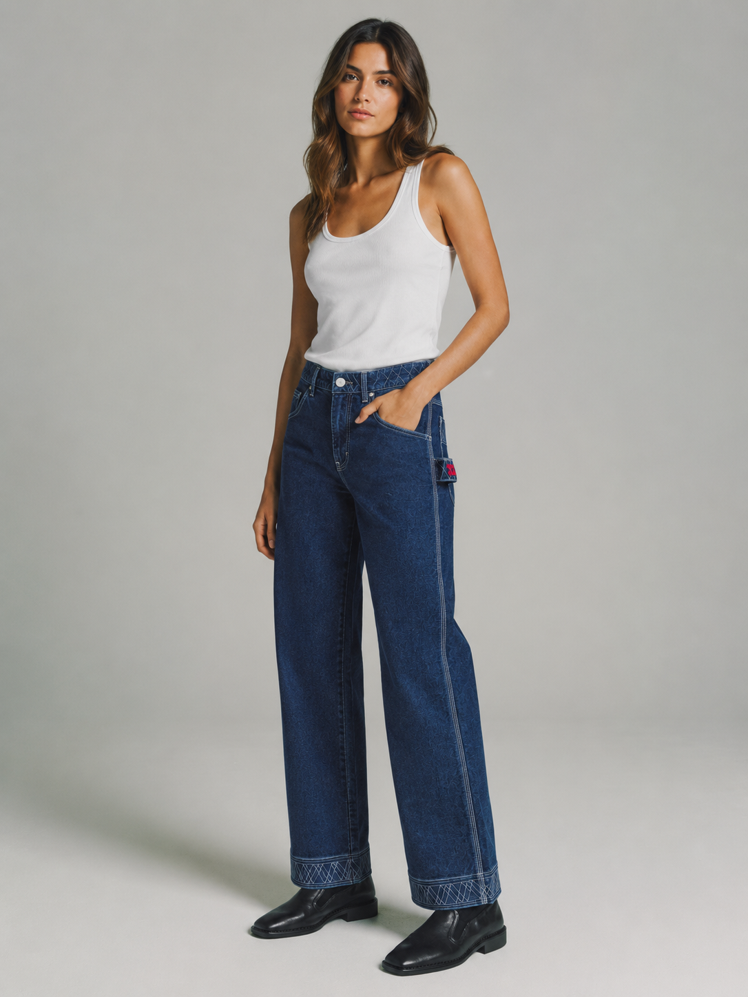 Bode Embroidered Jeans