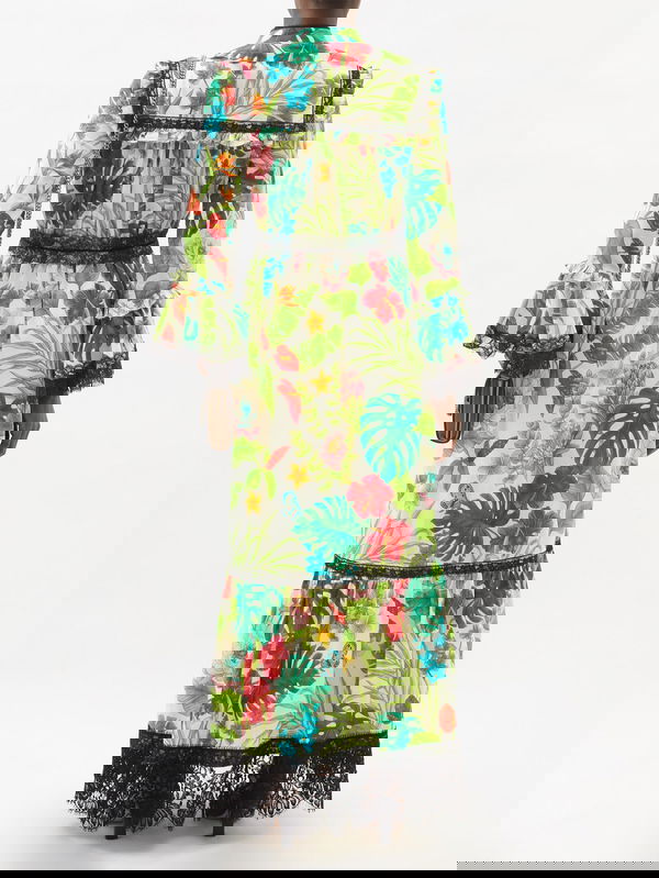 Gucci Tropical Print Dress