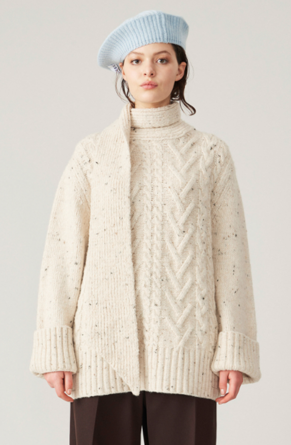 Ganni Cableknit Oversized Sweater