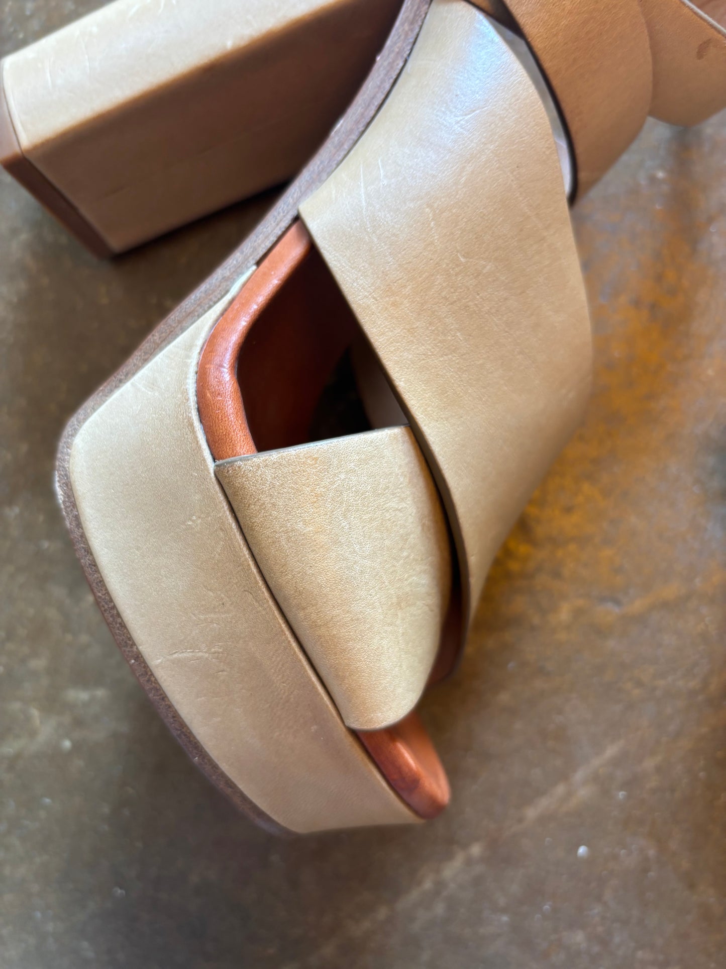 Chloe Beige Platforms