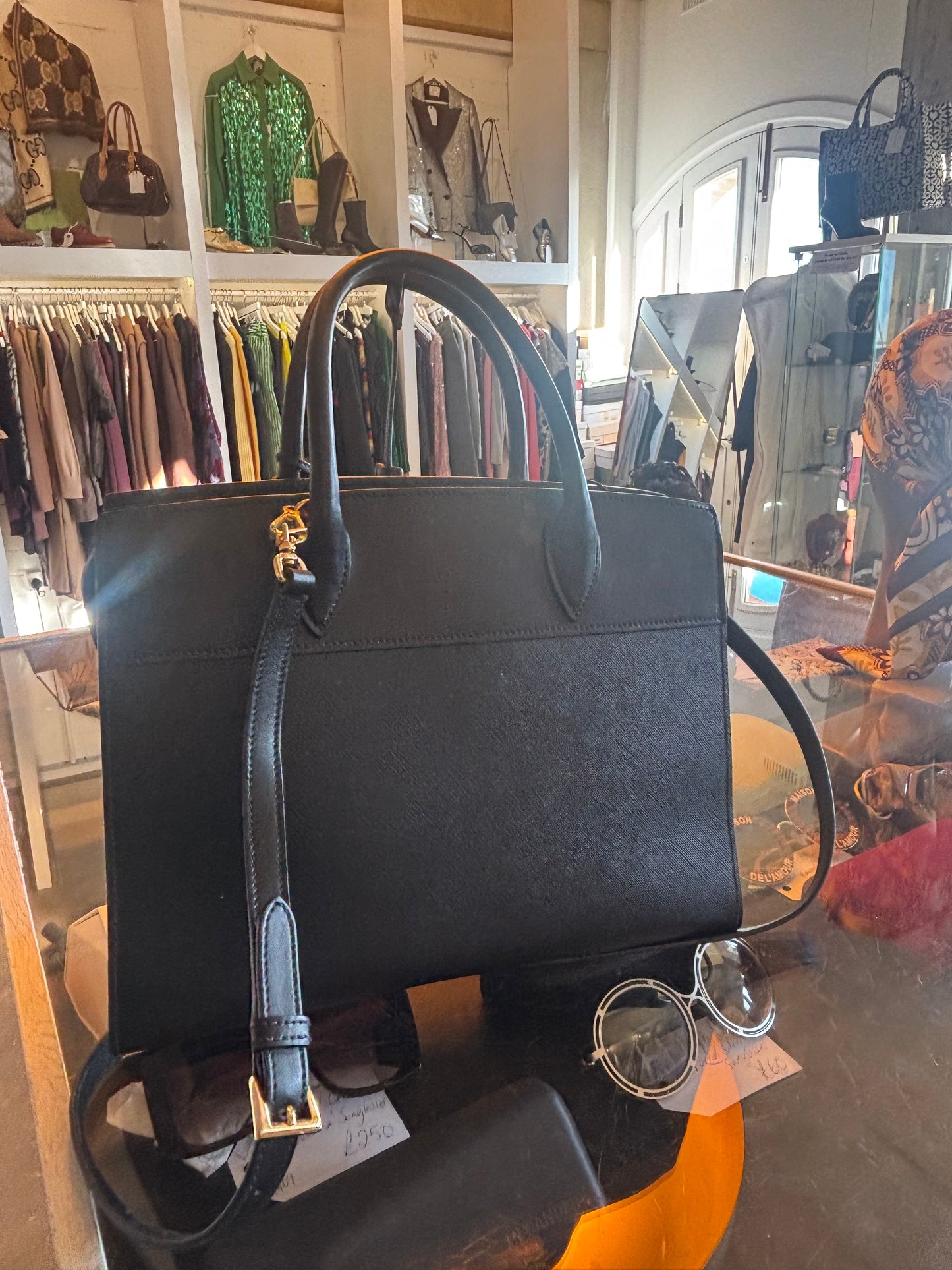 Prada Esplanade Black Tote Bag