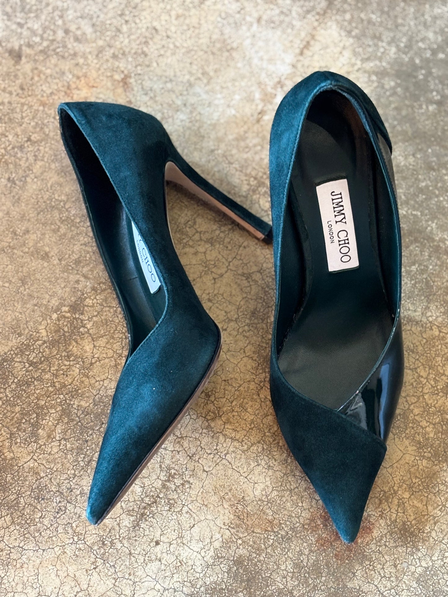 Jimmy Choo Dark Green Pumps