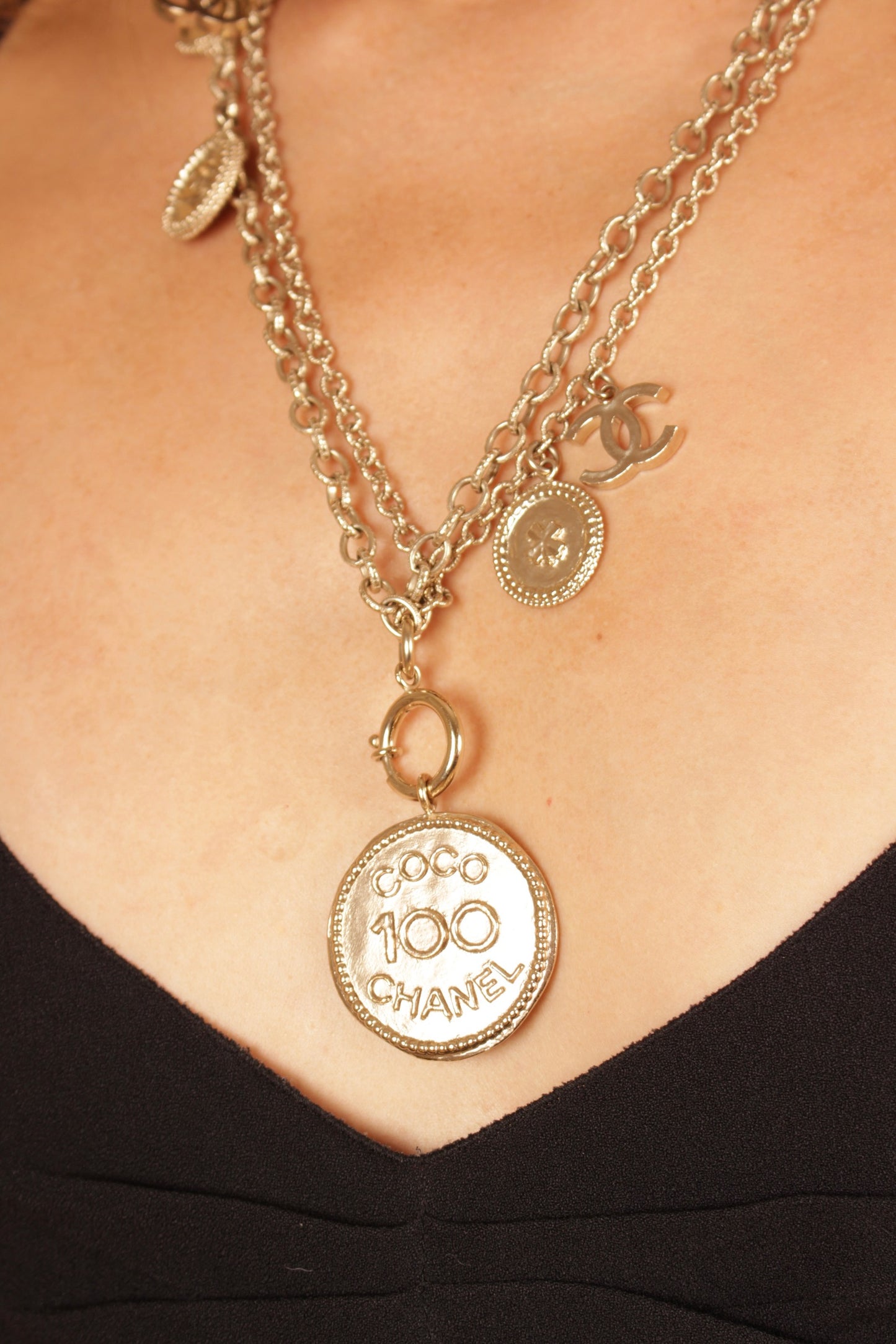 Chanel 100th Anniversary Coin Necklace