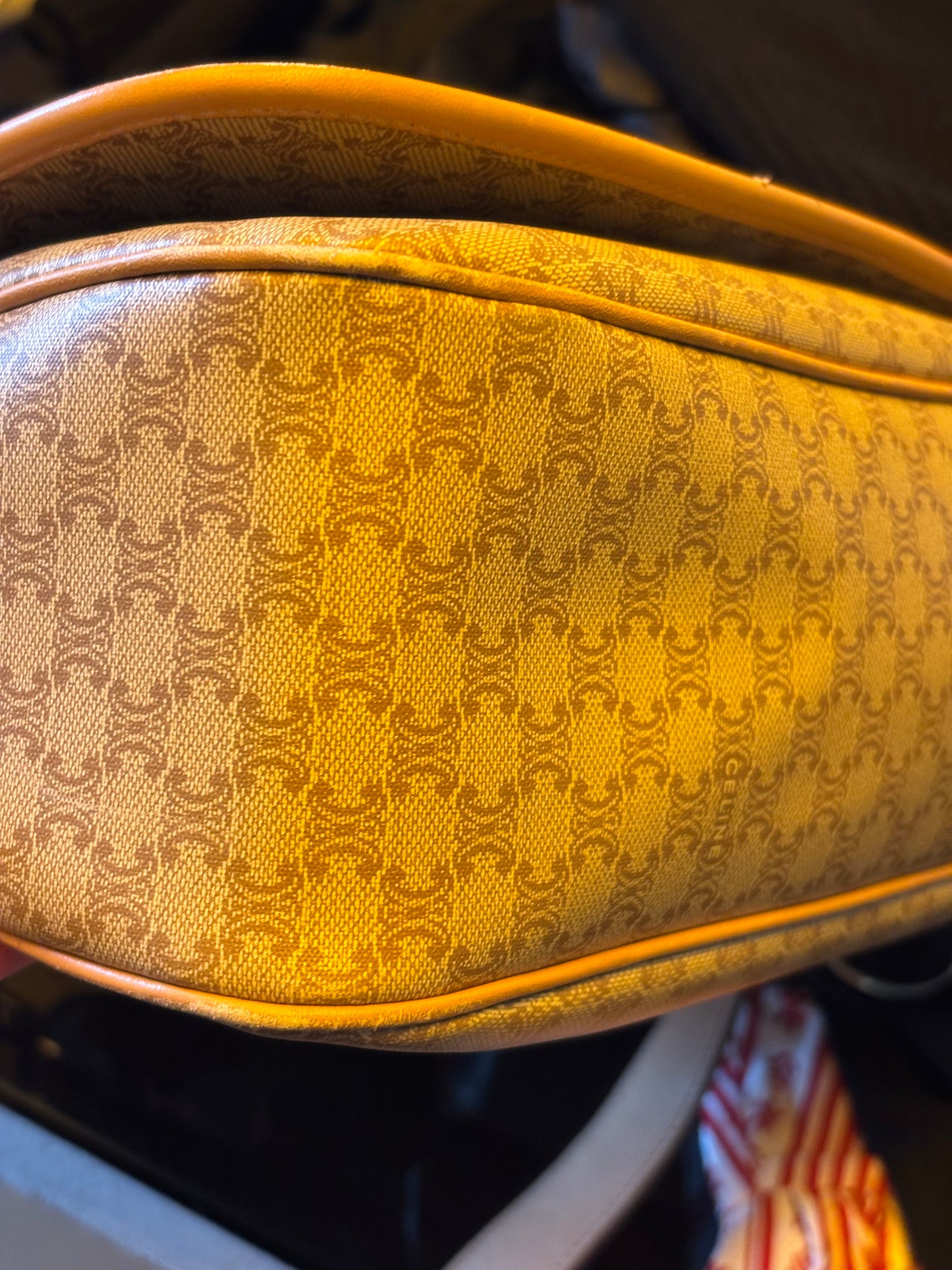 Celine Vintage Beige Macadam Bag