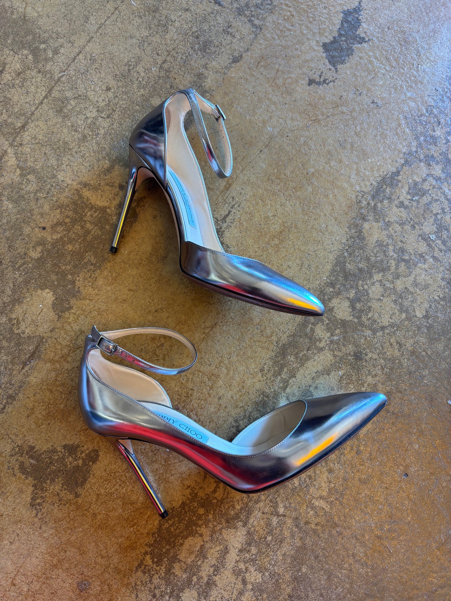 Jimmy Choo Silver Heels