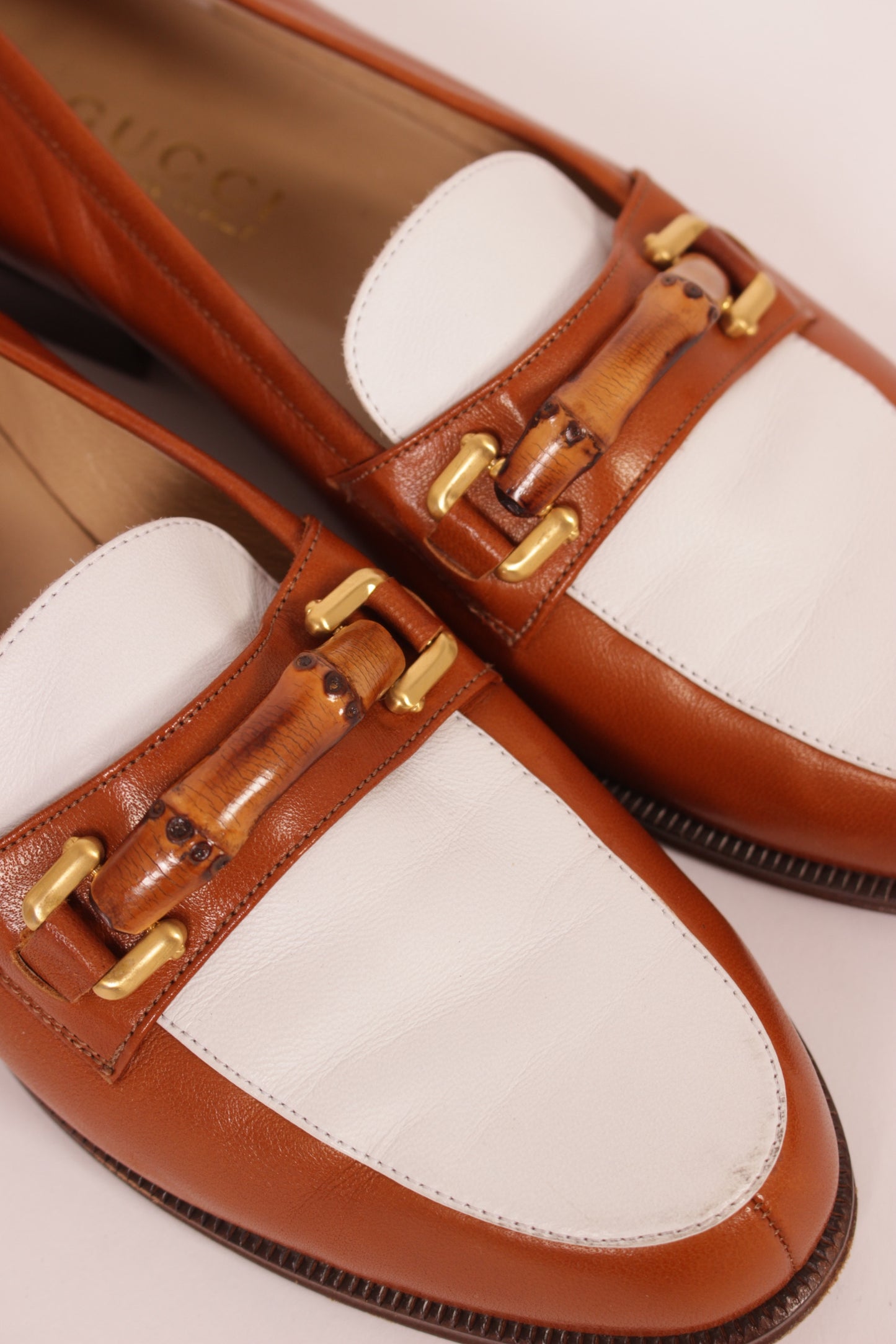 Gucci Vintage Bamboo Bit Loafers