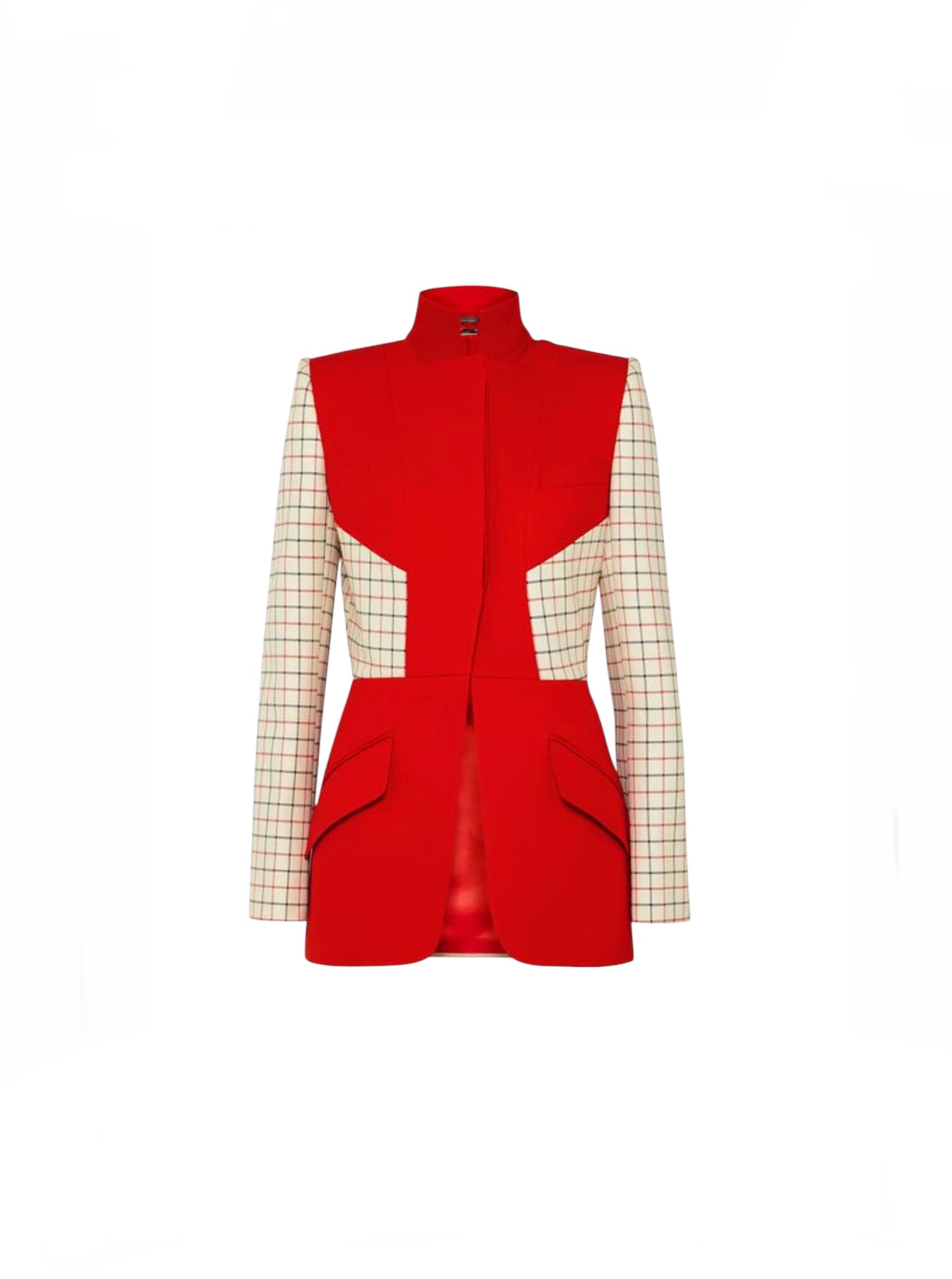 Alexander McQueen Checked Panel Jacket