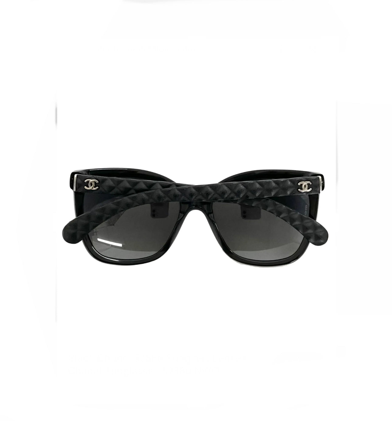 Chanel Black Quilted Side Sunglasses
