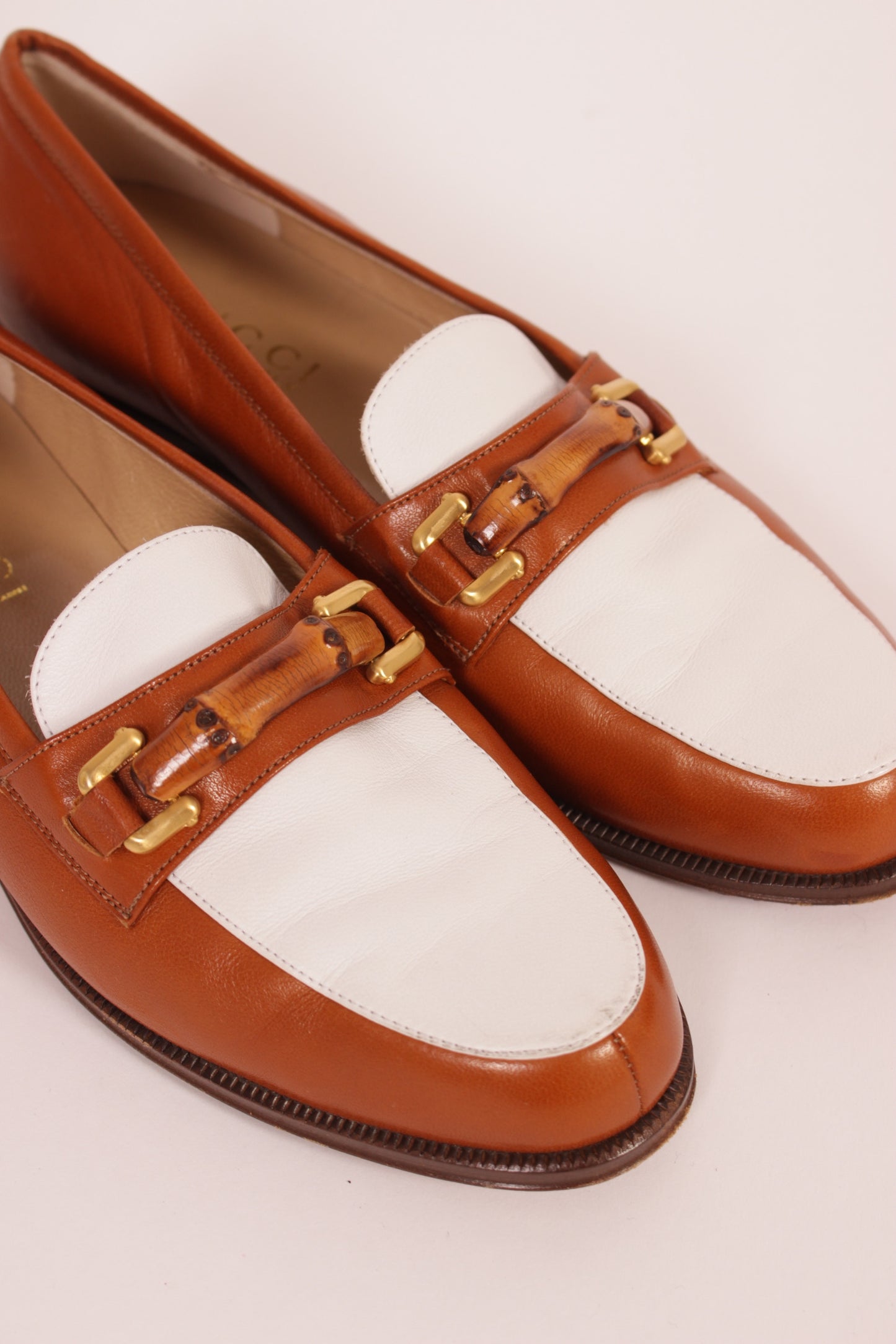 Gucci Vintage Bamboo Bit Loafers