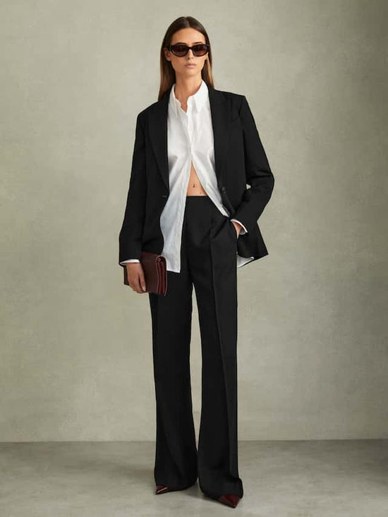 Reiss Black Tansey Trousers
