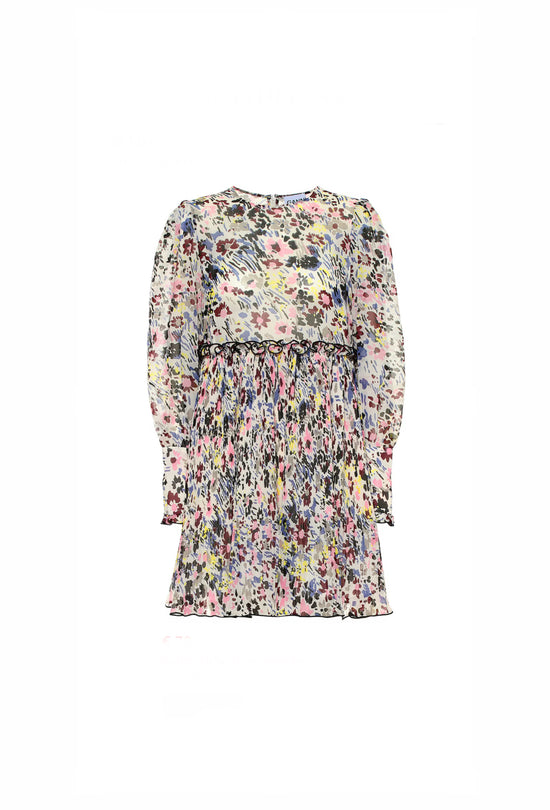 Ganni Floral Chiffon Dress