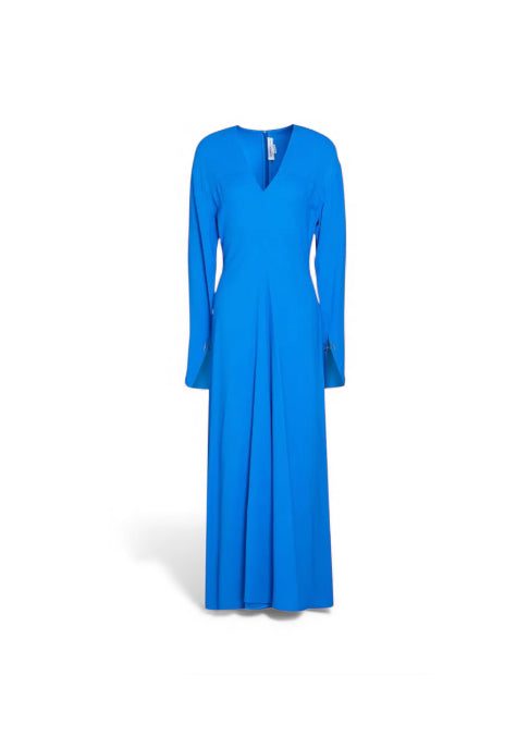 Victoria Beckham Crepe Blue Dress
