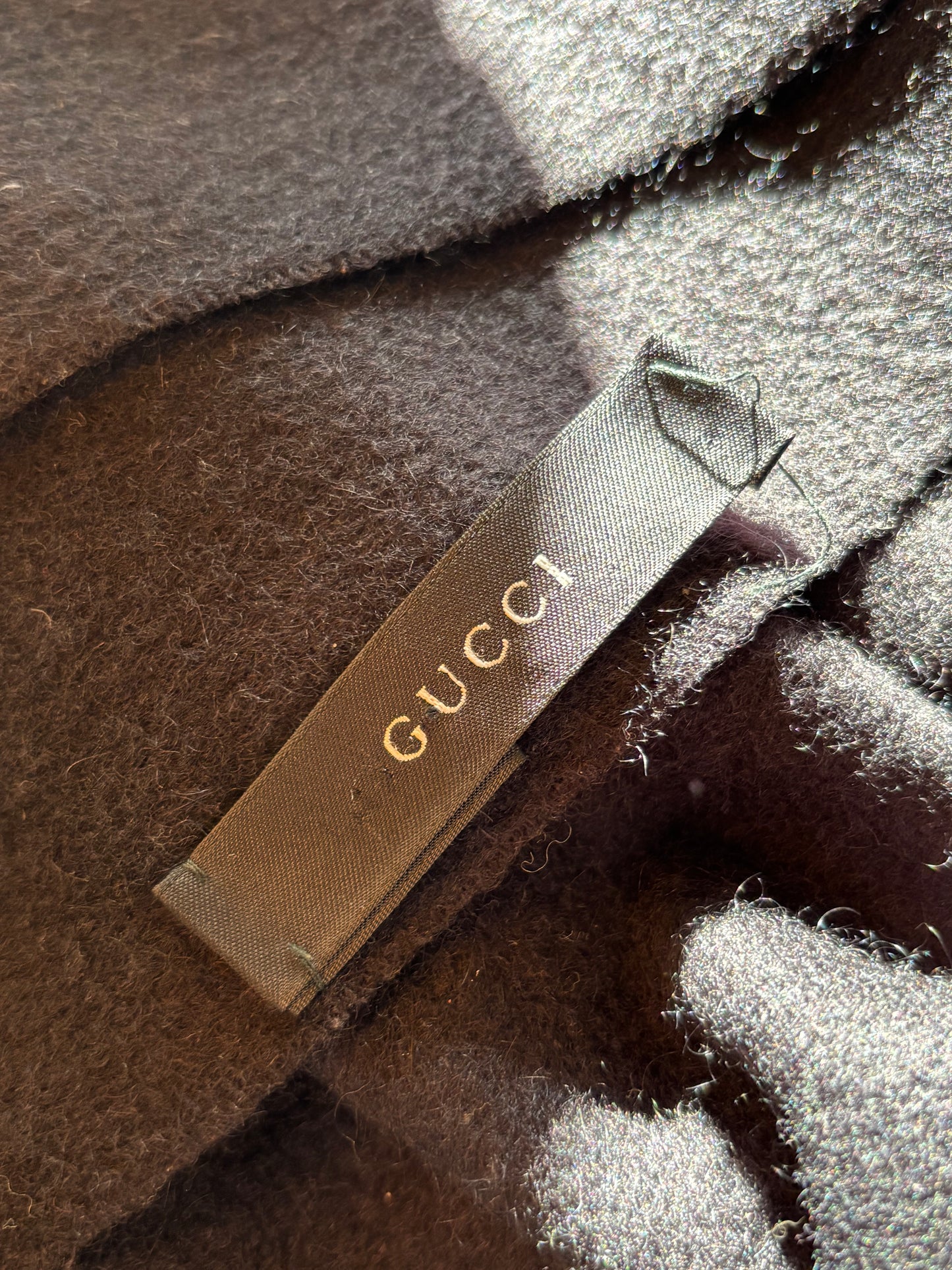 Gucci Black Cashmere Scarf