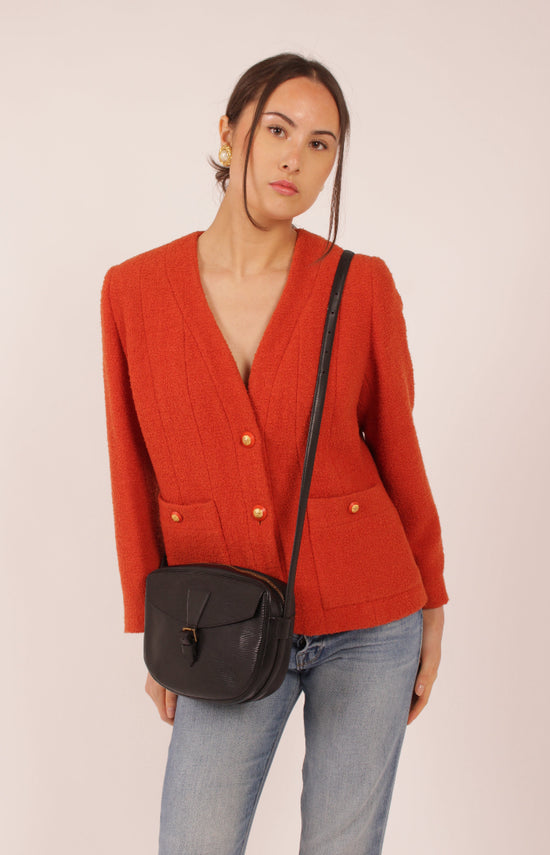 Louis Vuitton Black Epi Jeune Fille Crossbody