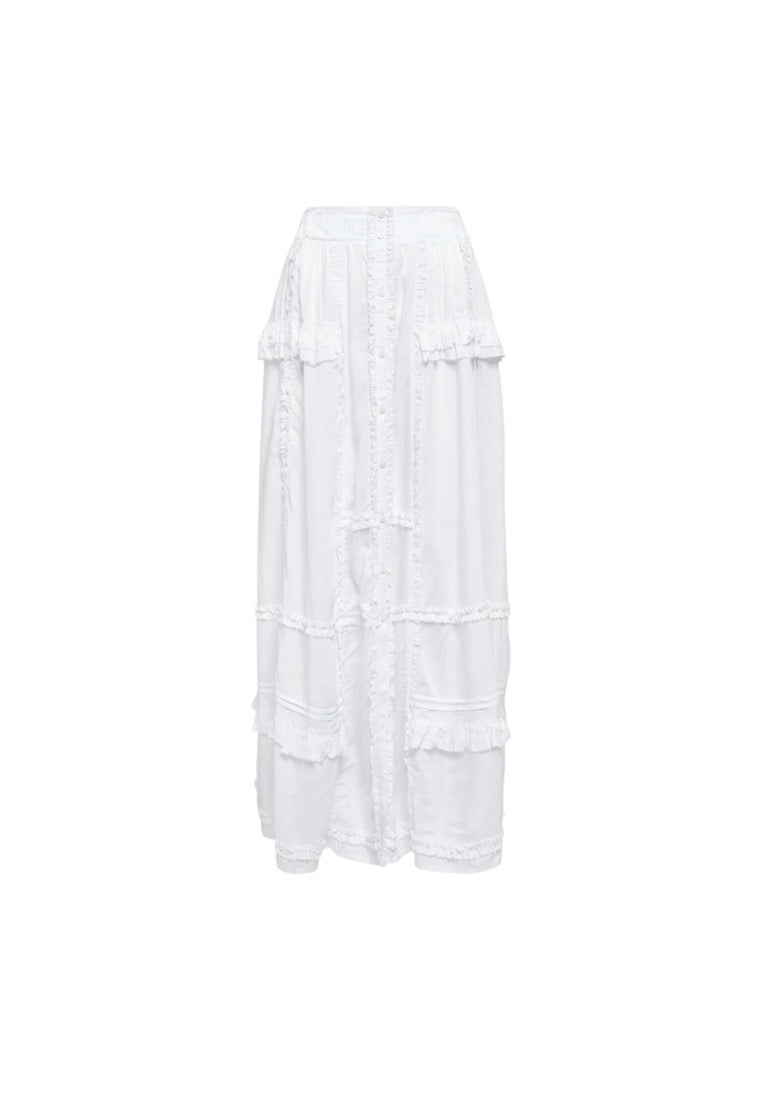Poupette St Bart’s White Cotton Skirt
