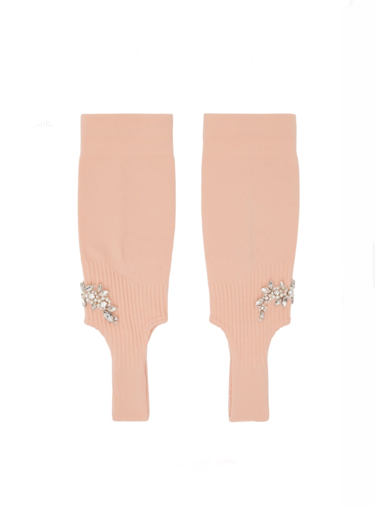 Simone Rocha Pink Jewel Stirrup Socks - new in box