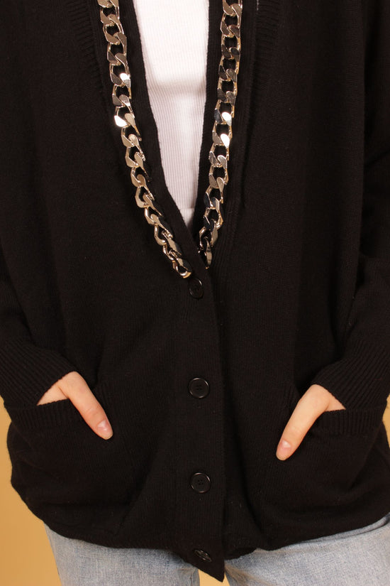 Givenchy Cashmere Chain Cardigan