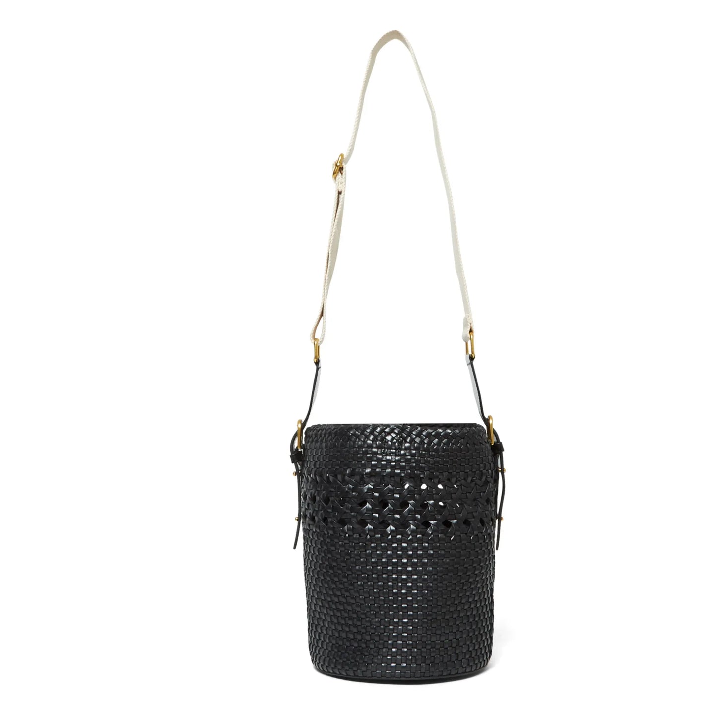 Souer Portofino Leather Woven Bucket Bag - nwt