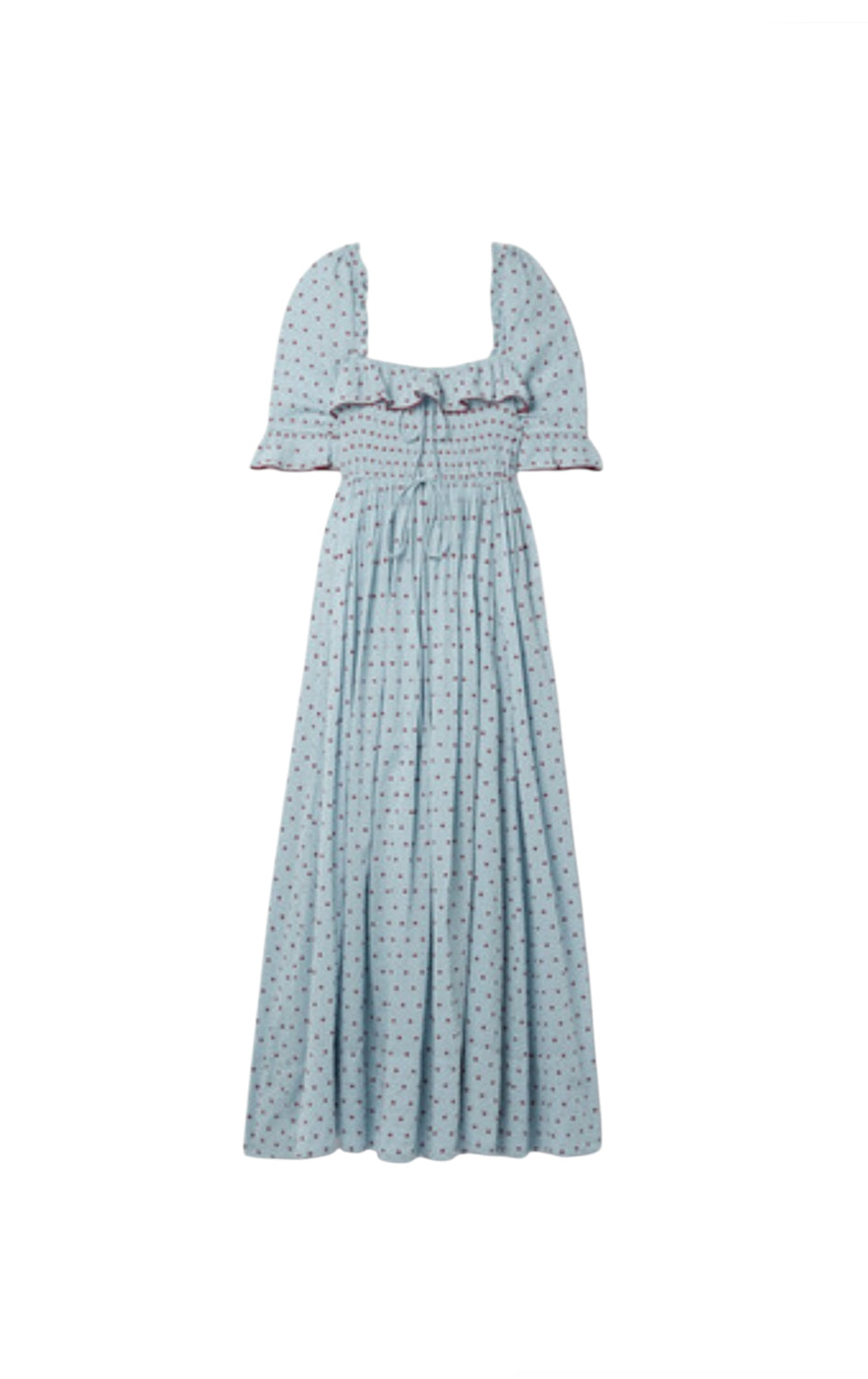 Doen Smocked Blue Dress