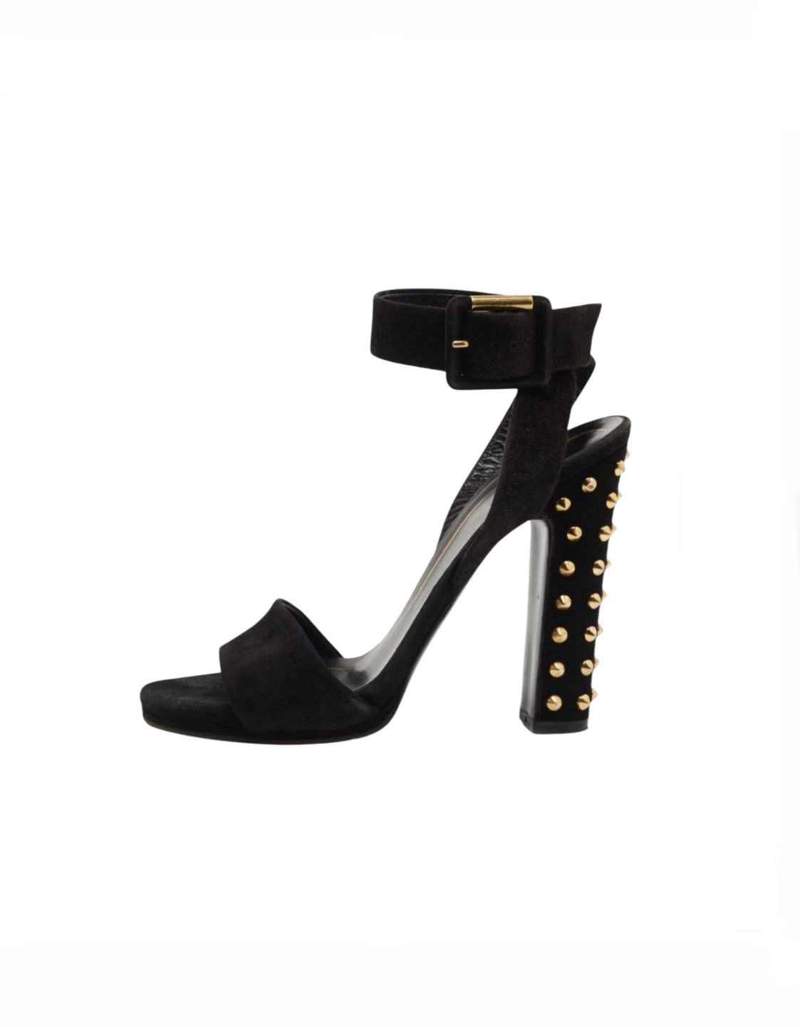 Gucci Black Suede Stud Heels