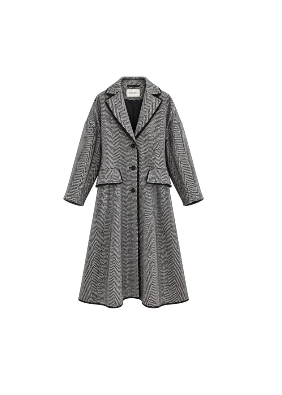 Molly Goddard Herringbone Coat - nwt