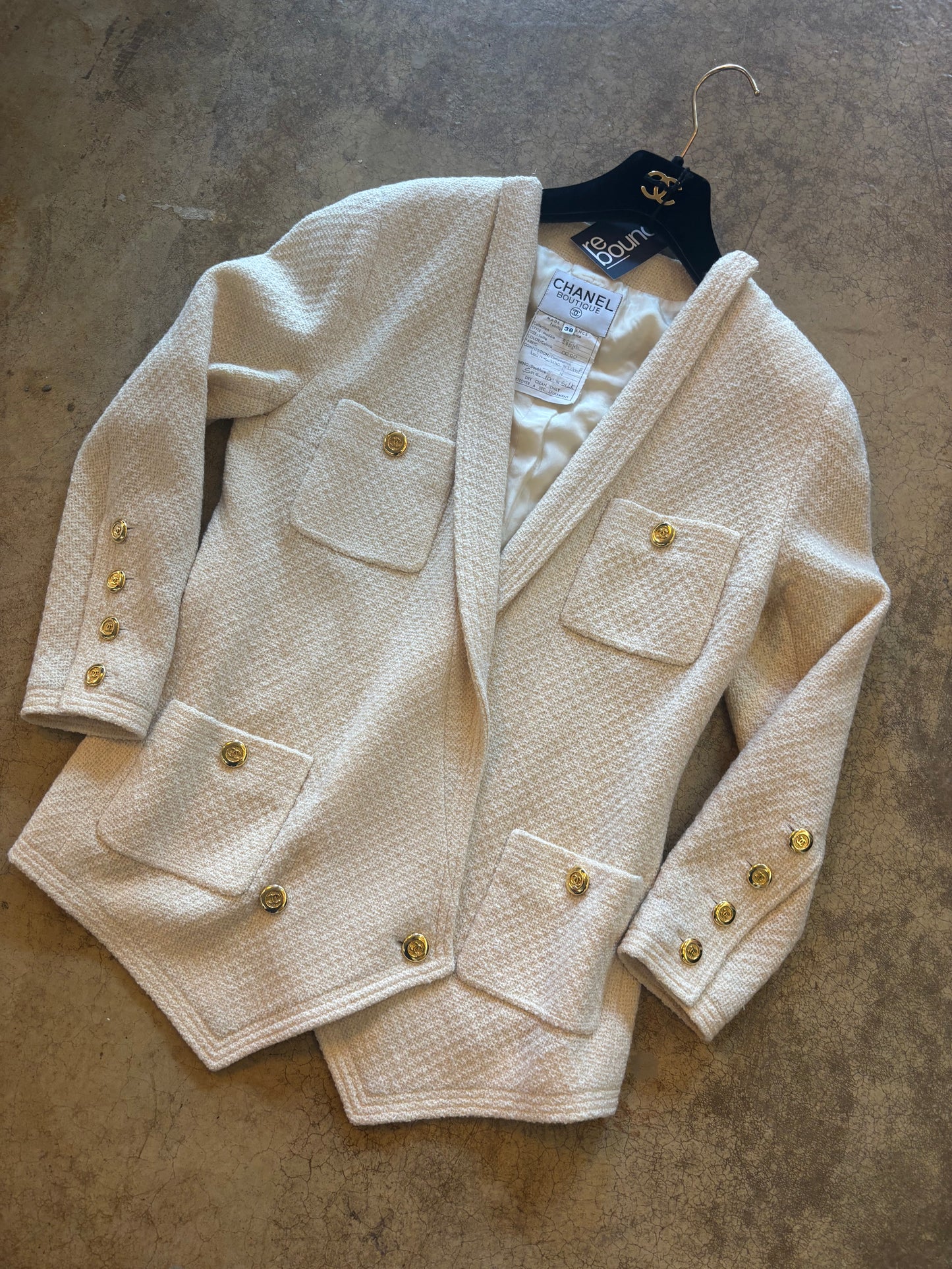 Vintage Chanel Cream Blazer