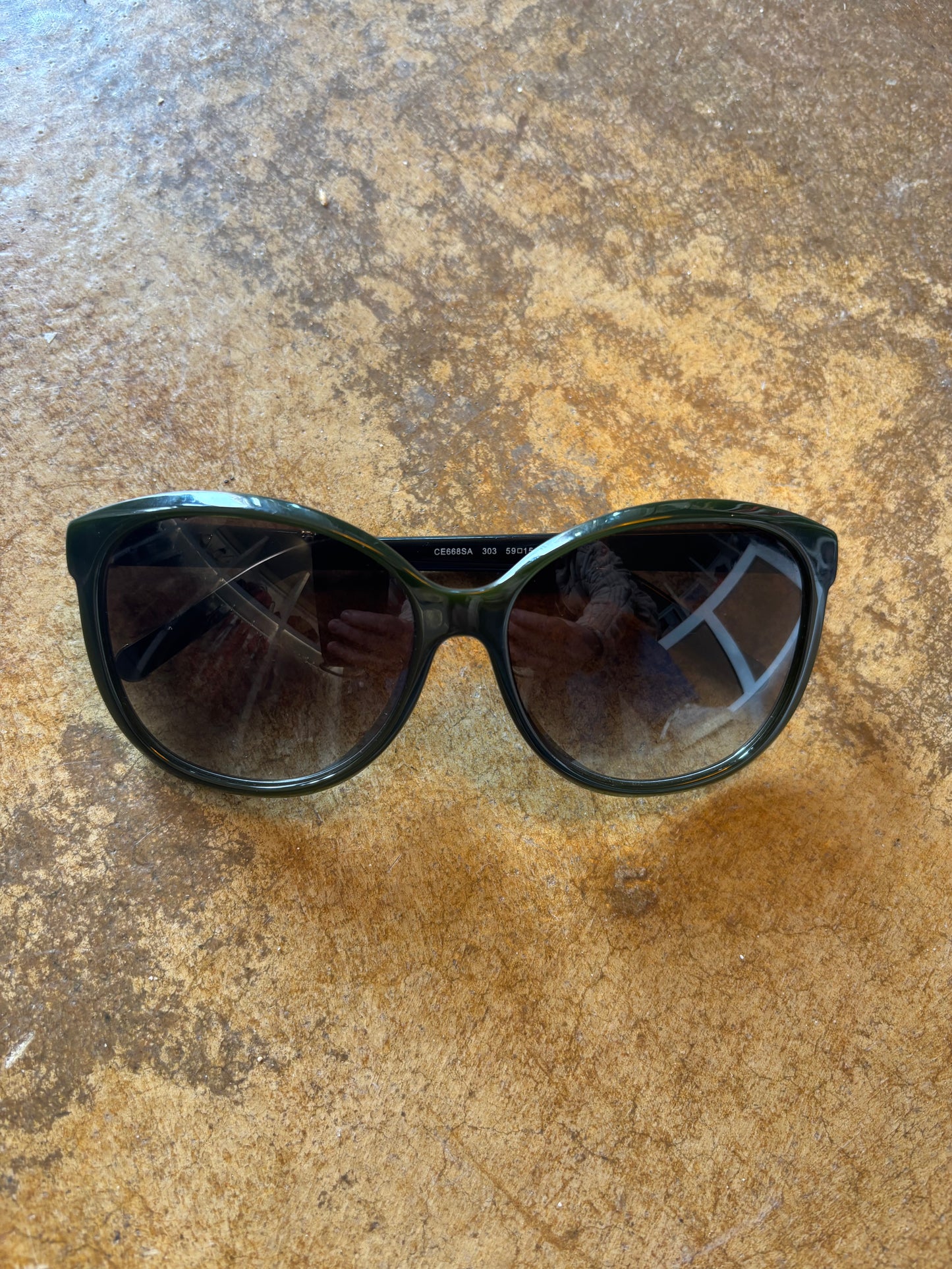 Chloe Dark Green Sunglasses