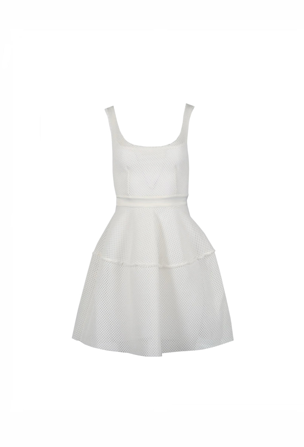 Maje White Honeycomb Dress