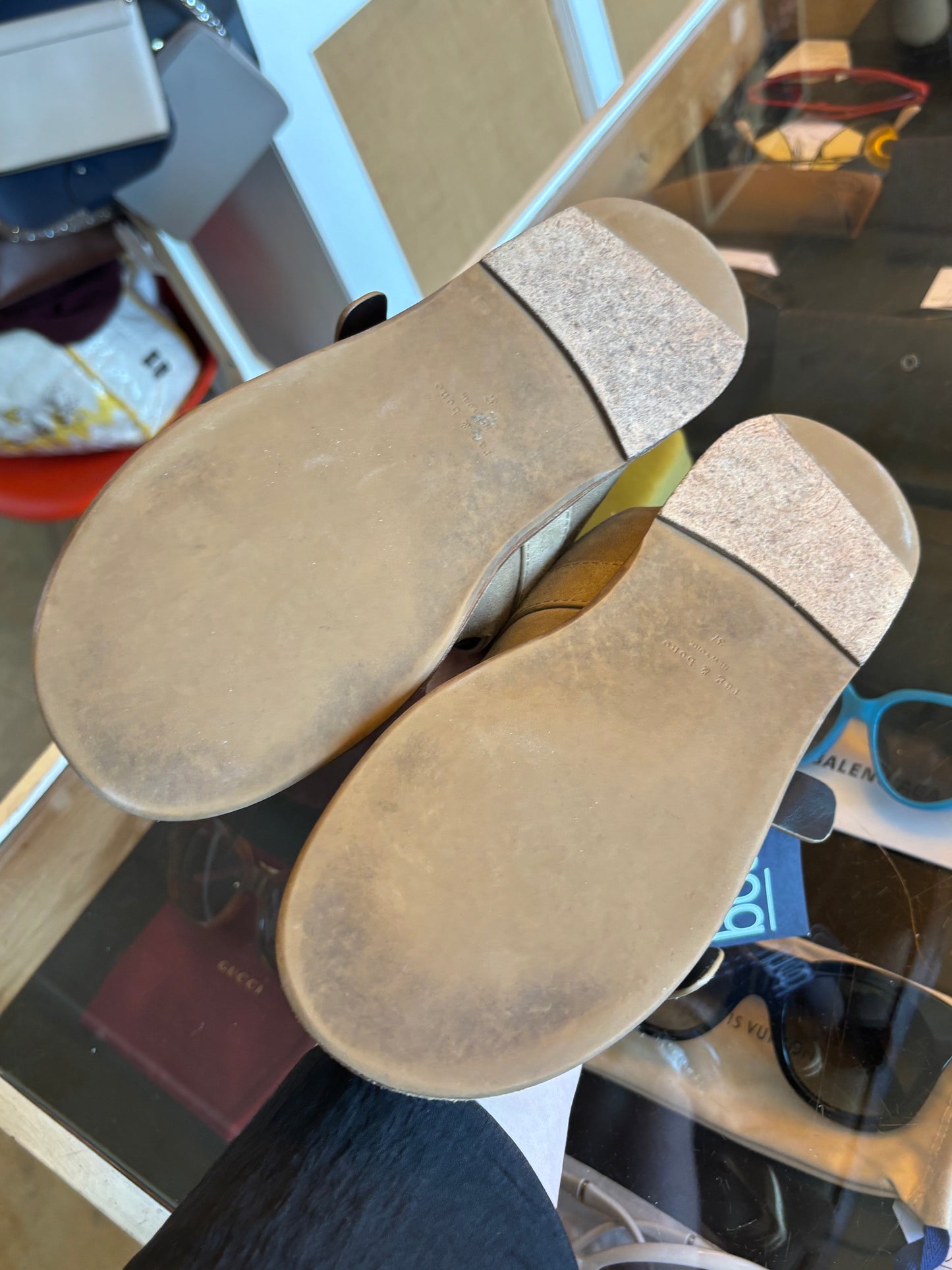 Rag & Bone Suede Trinity Slides