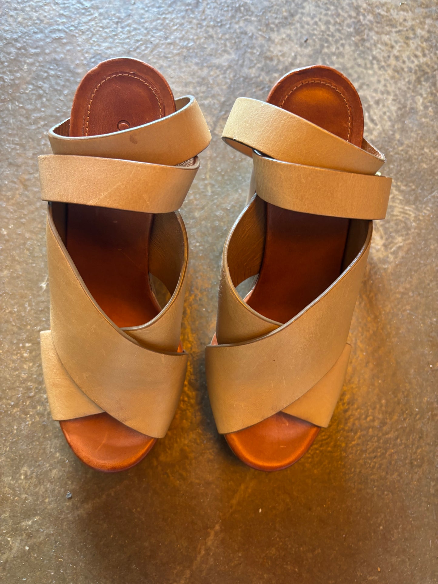 Chloe Beige Platforms