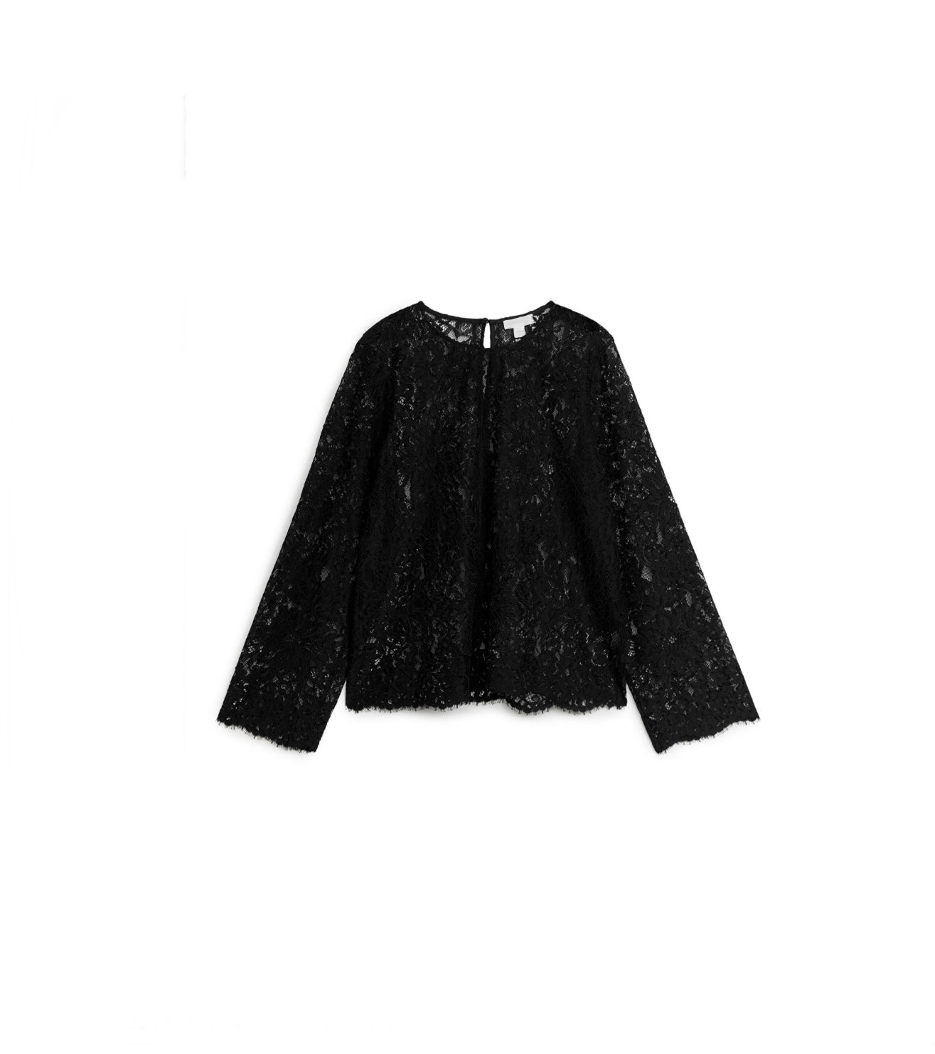 Arket Black Lace Top