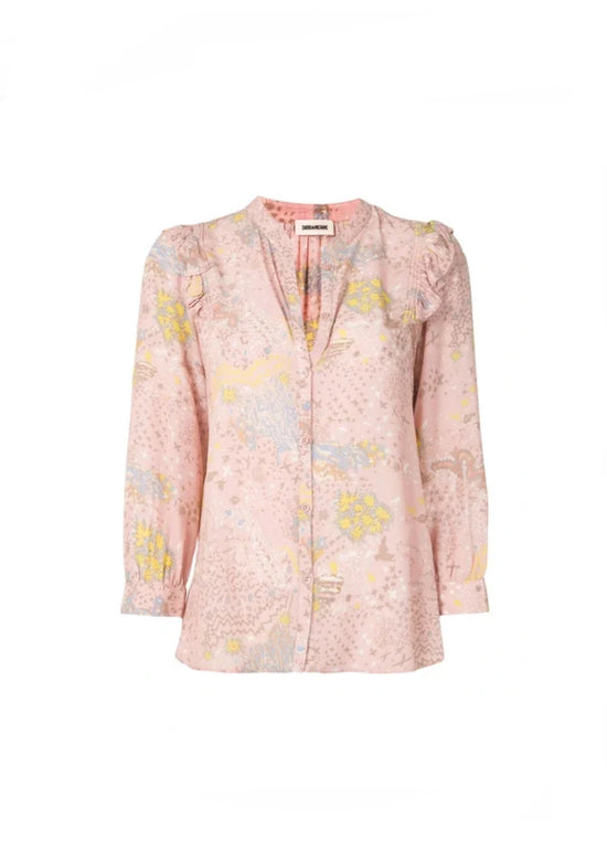 Zadig and Voltaire Pink Silk Blouse