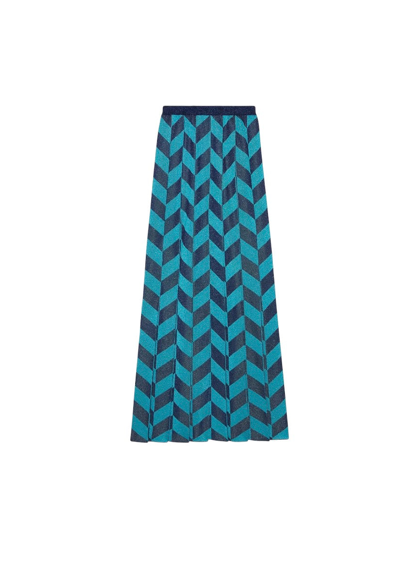Gucci Lurex Blue Skirt