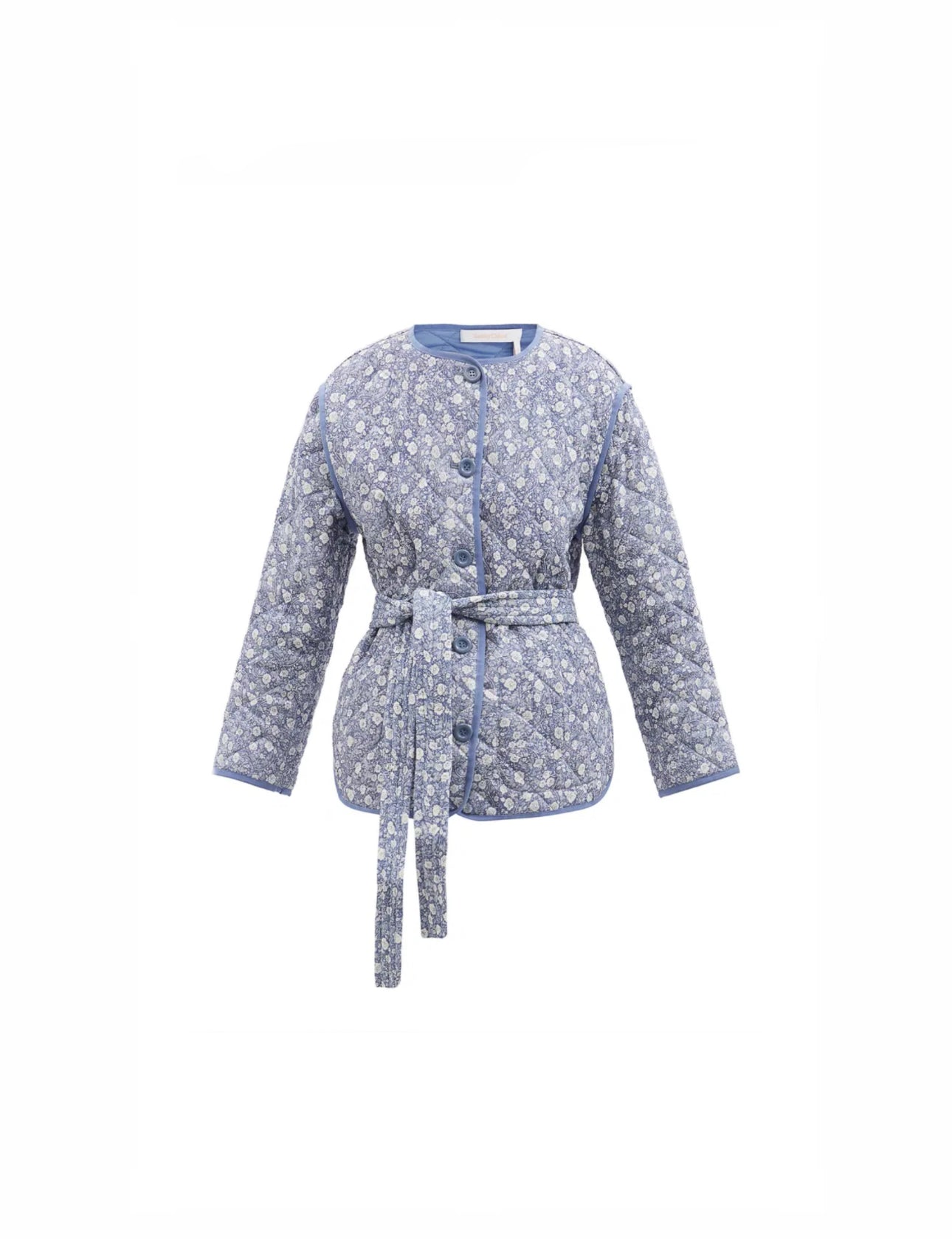 See by Chloe Floral Cotton Quilted Jacket