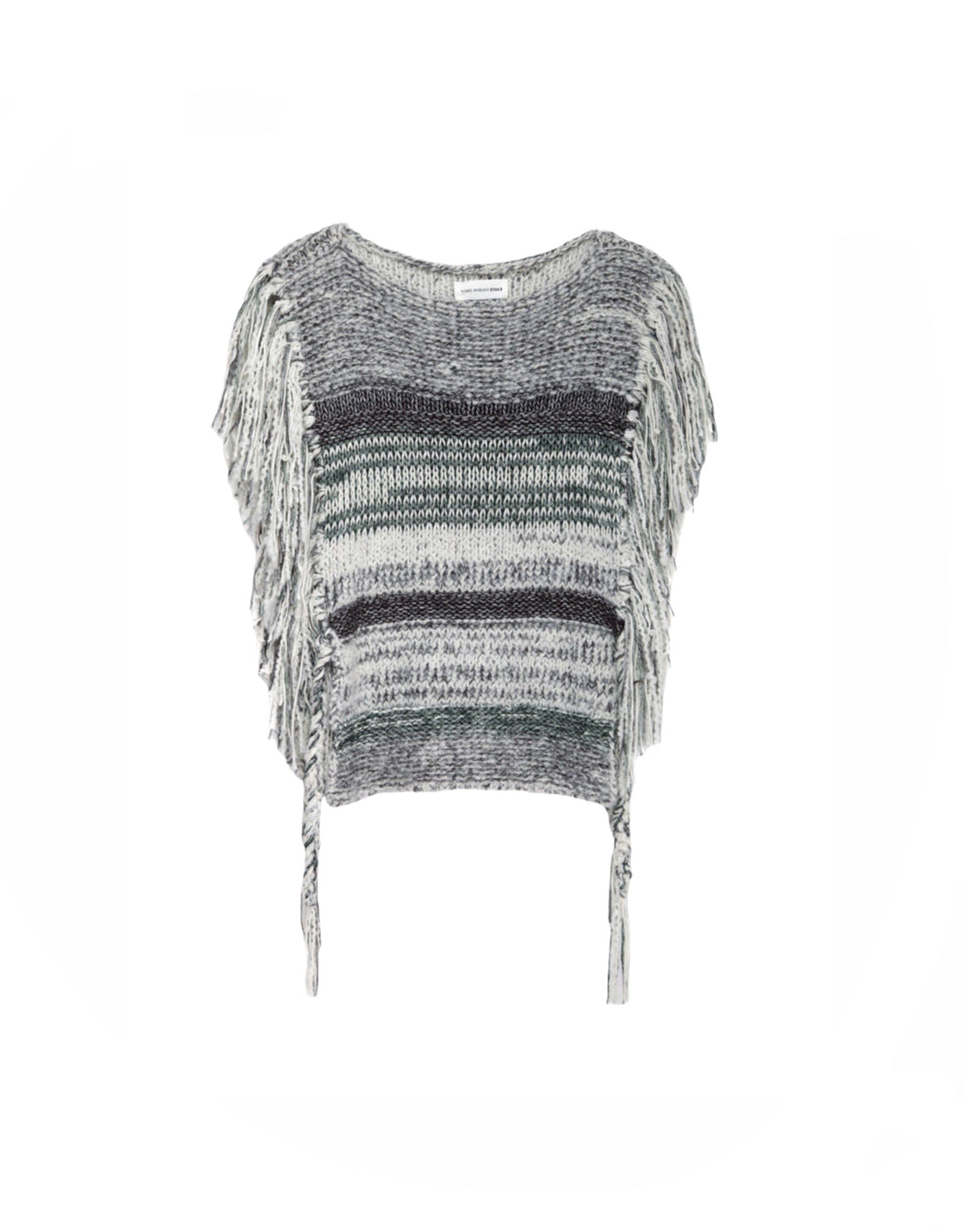 Isabel Marant Grey Knitted Poncho Top
