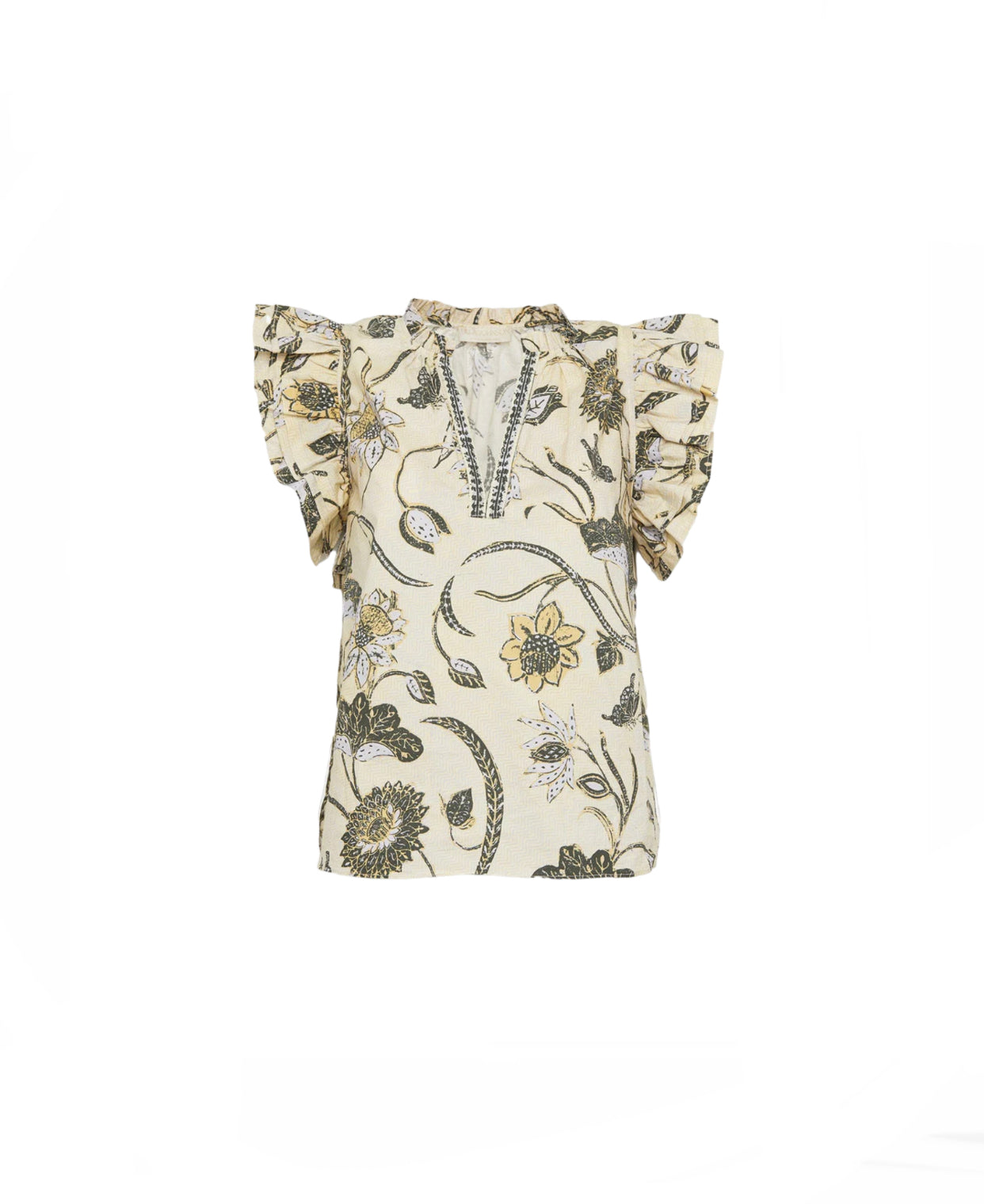 Load image into Gallery viewer, Ulla Johnson Floral Cotton Top
