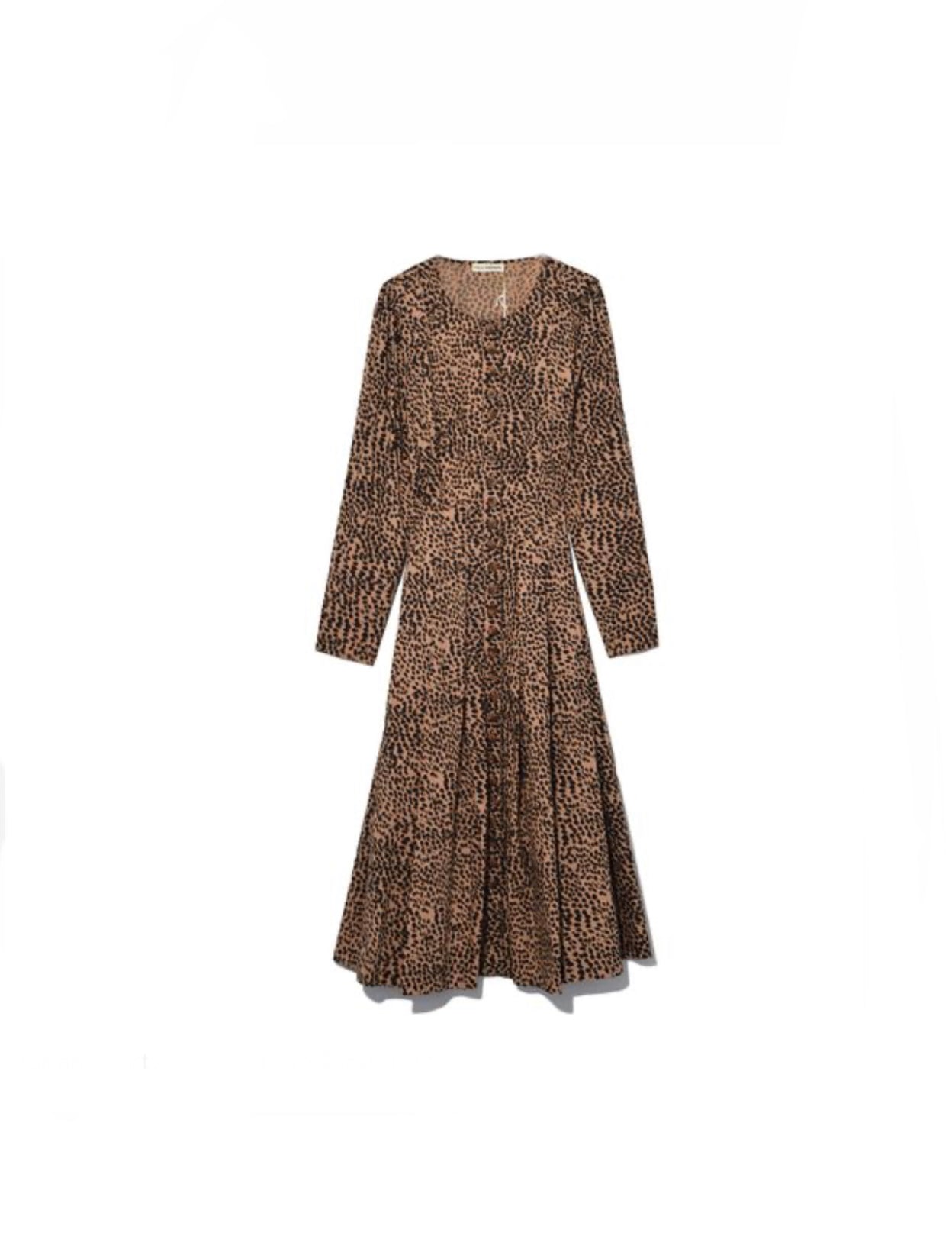 Ulla Johnson Leopard Button Through Dress