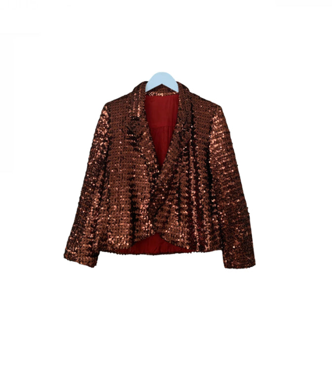 Vintage Bronze Sequin Jacket