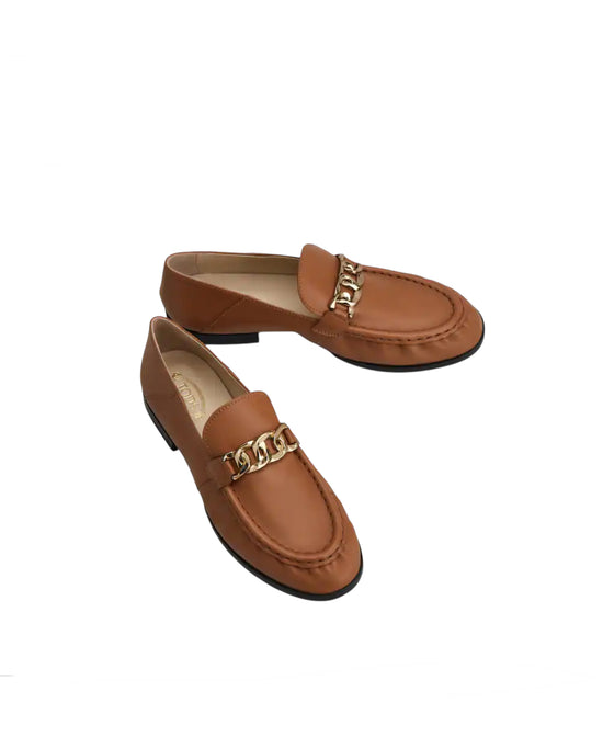 Tods Gold Chain Loafers - new