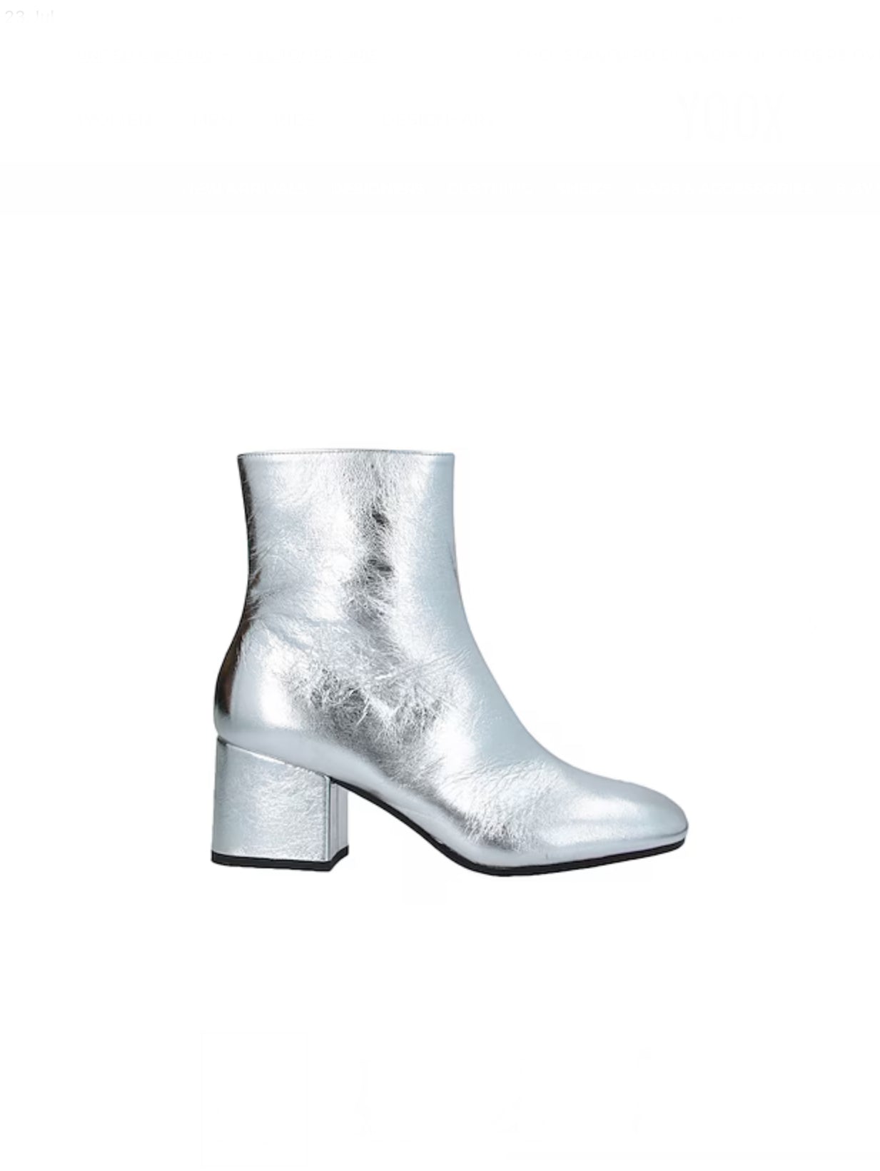 Marni Silver Ankle Boots