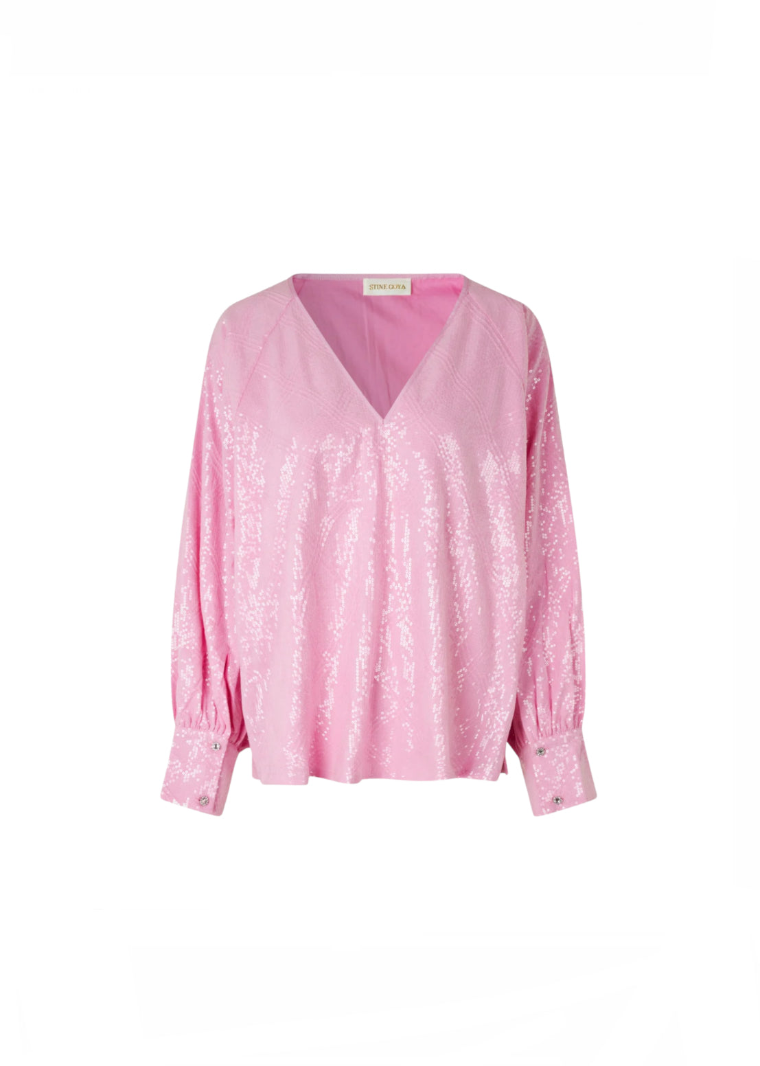 Stine Goya Pink Sequin Top