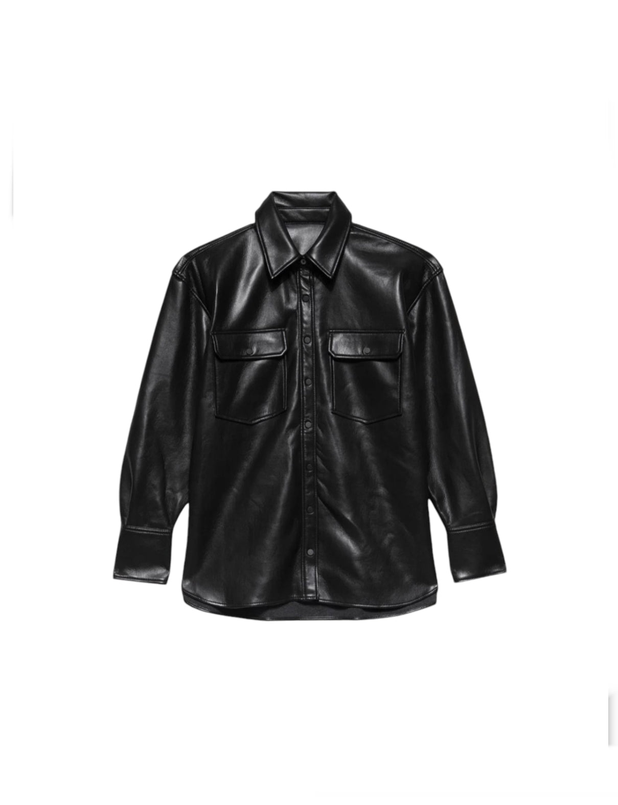 Frame Recycled Leather Shirt